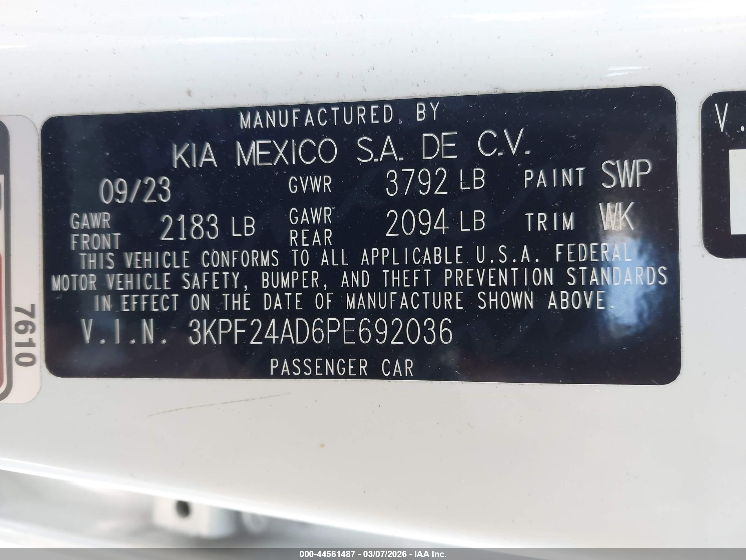 KIA FORTE image 9