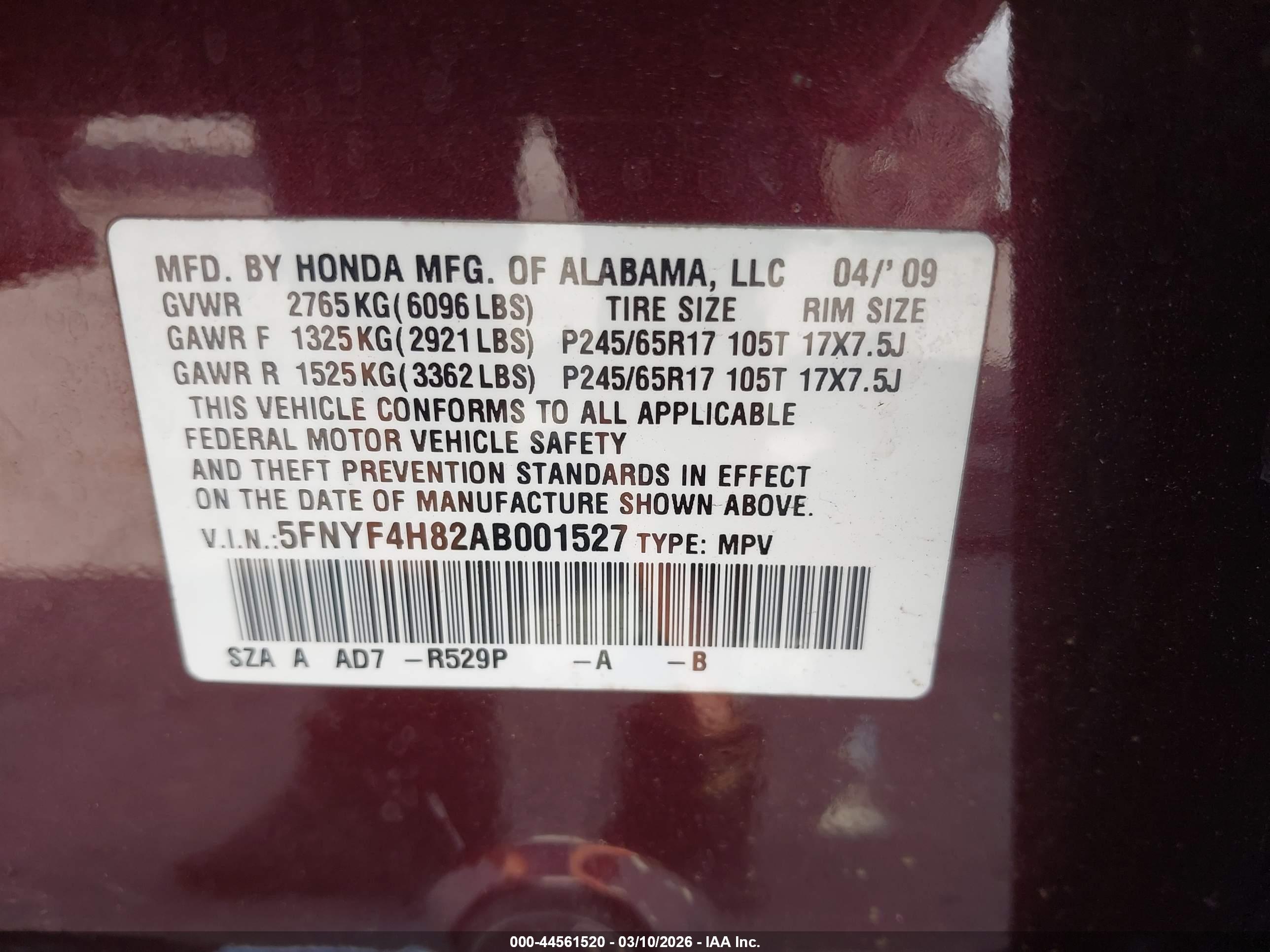 HONDA PILOT image 9