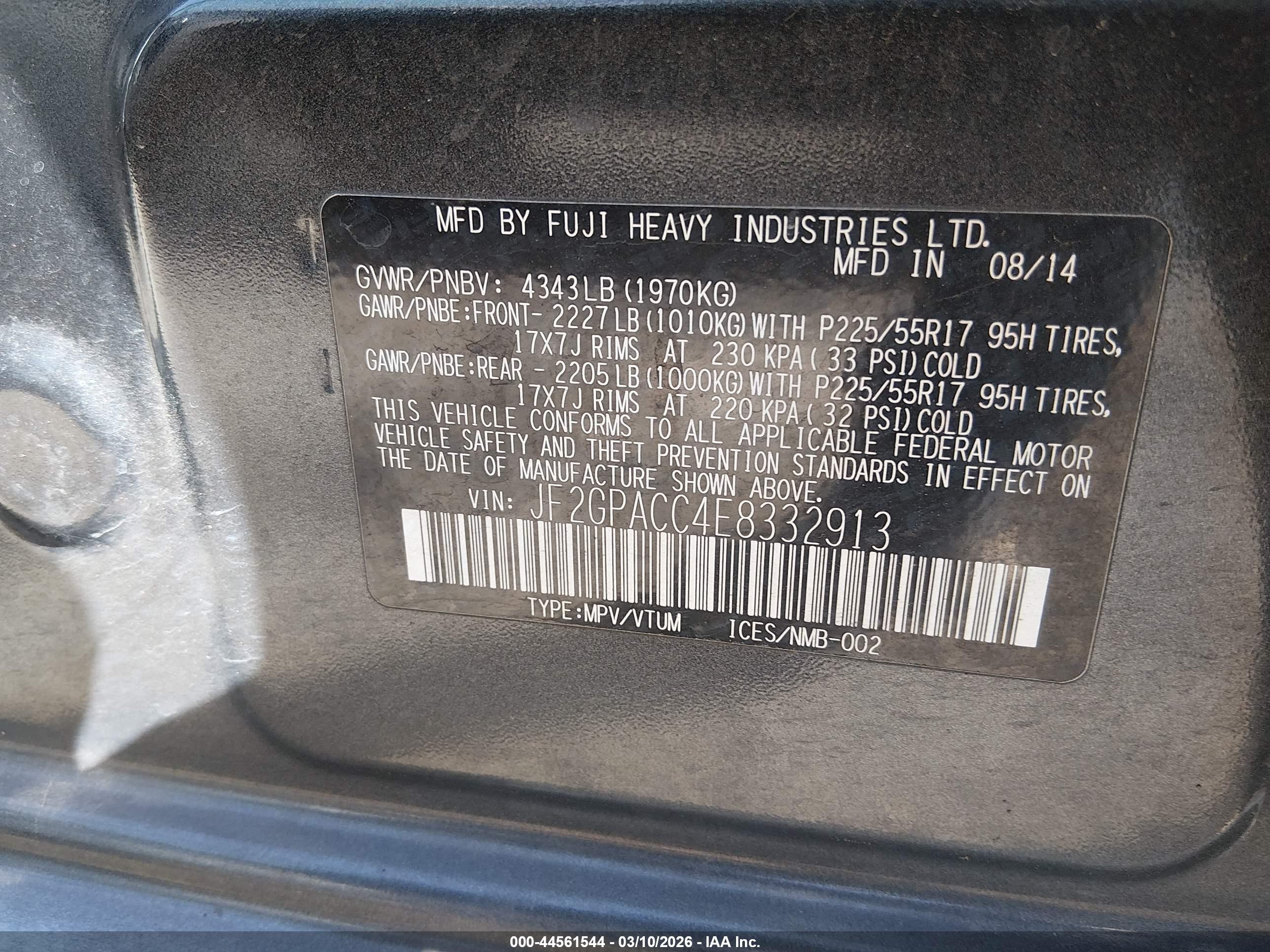 SUBARU XV image 9