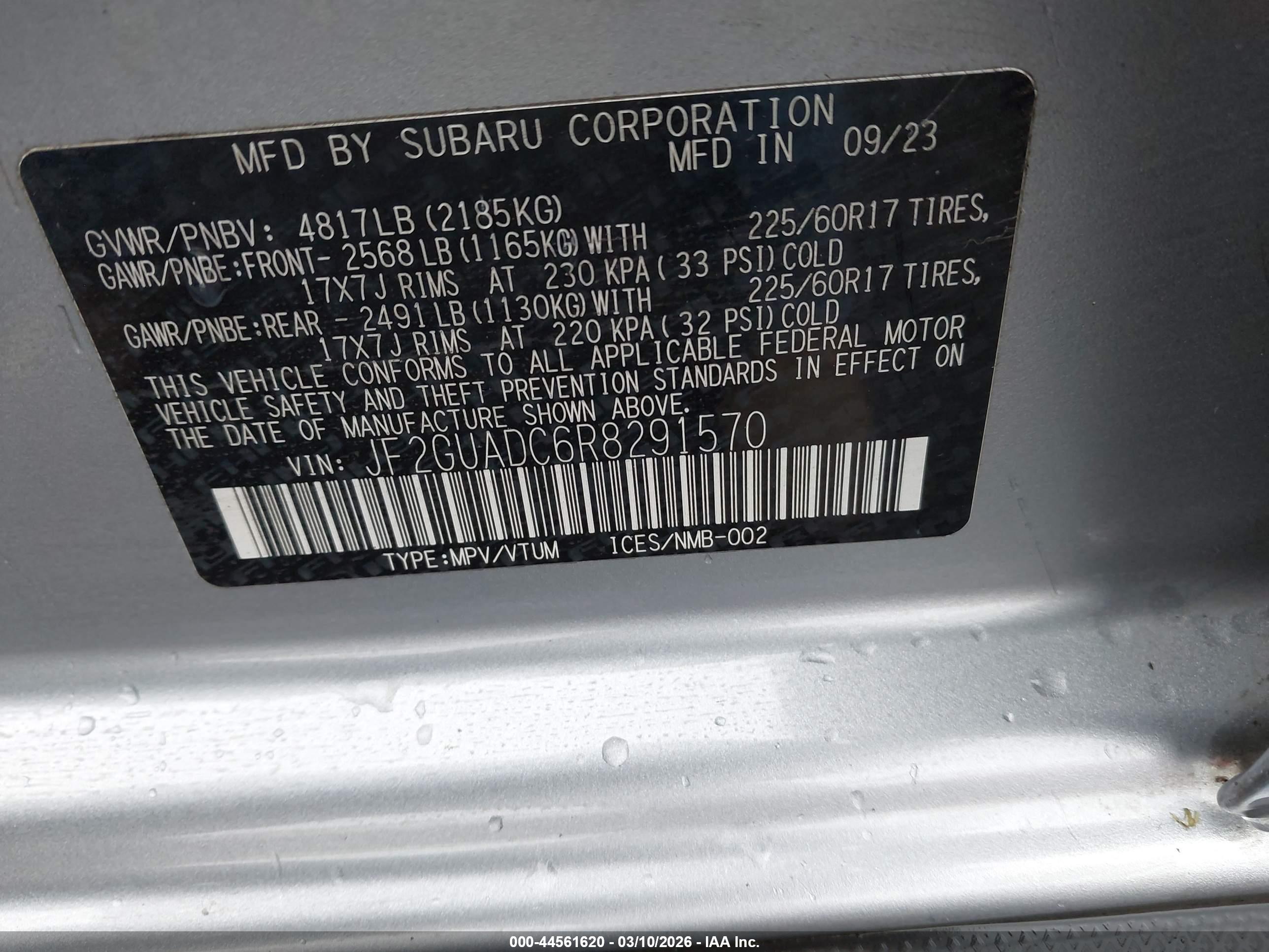 SUBARU CROSSTREK image 9