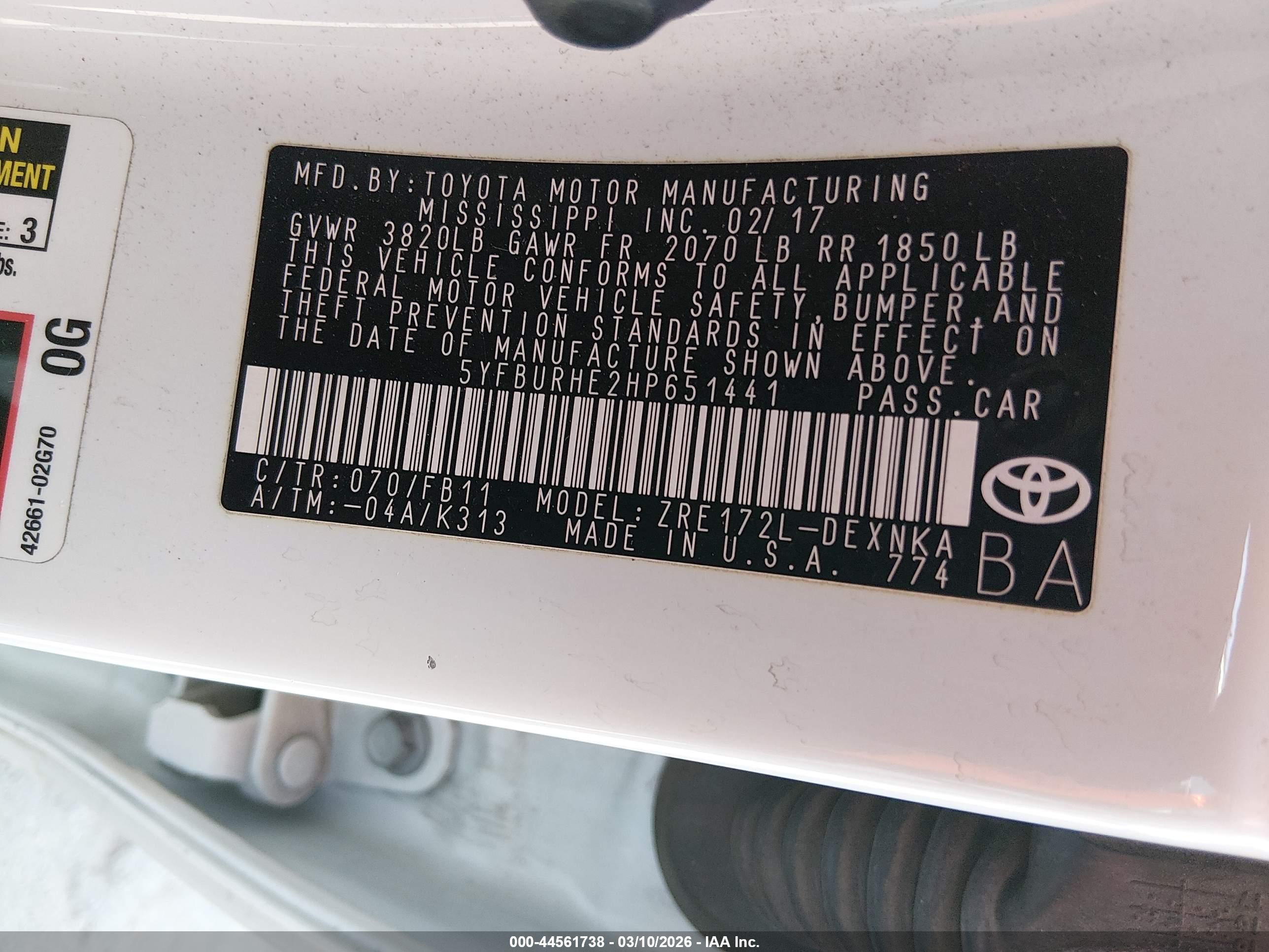 TOYOTA COROLLA image 9