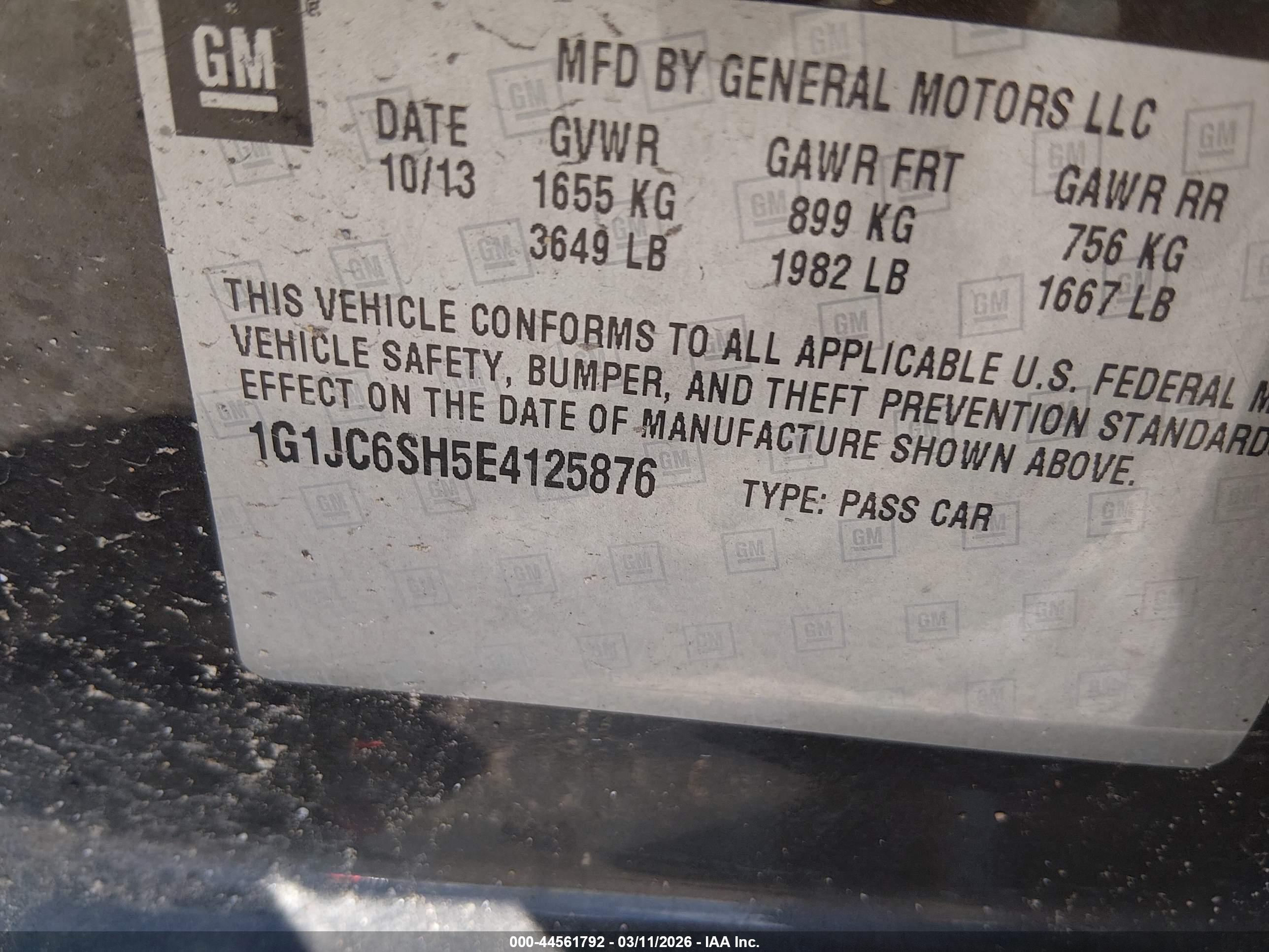 CHEVROLET SONIC image 9