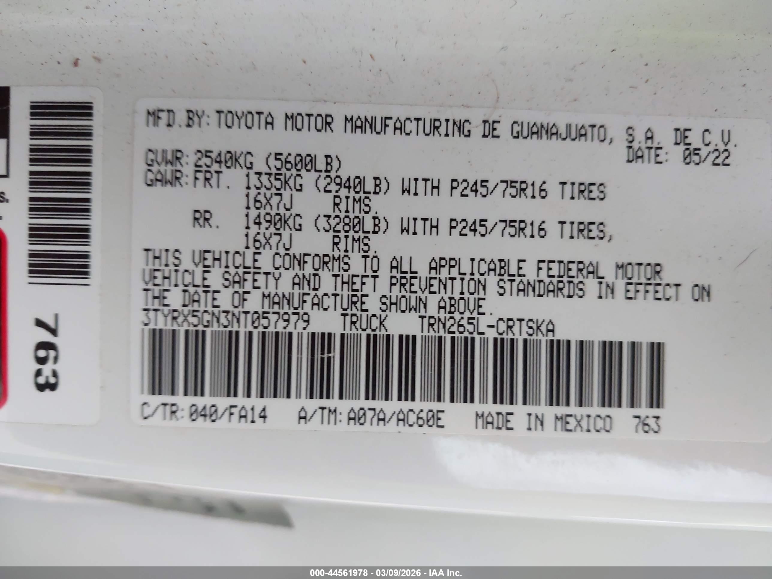 TOYOTA TACOMA image 9