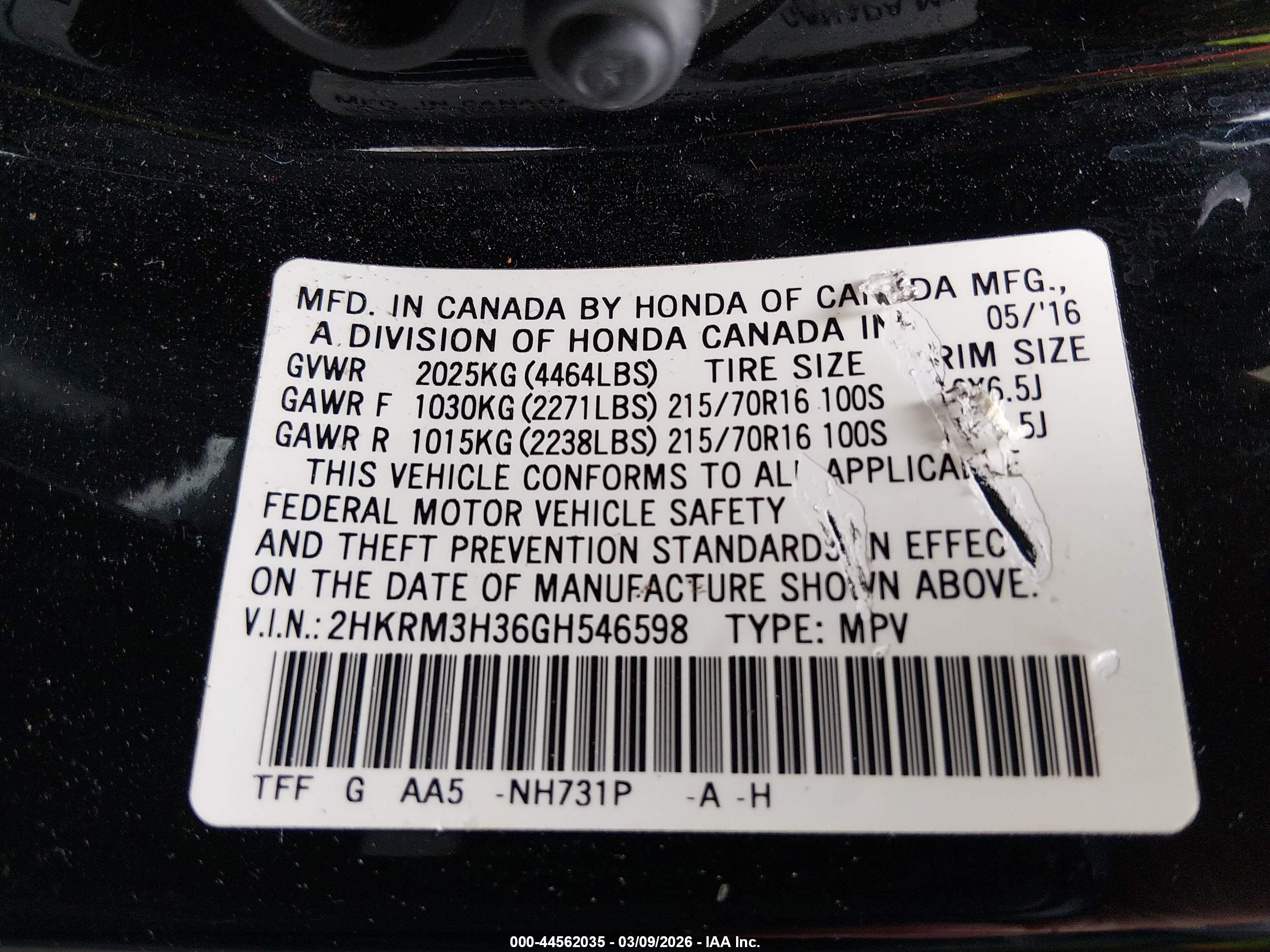 HONDA CR-V image 9