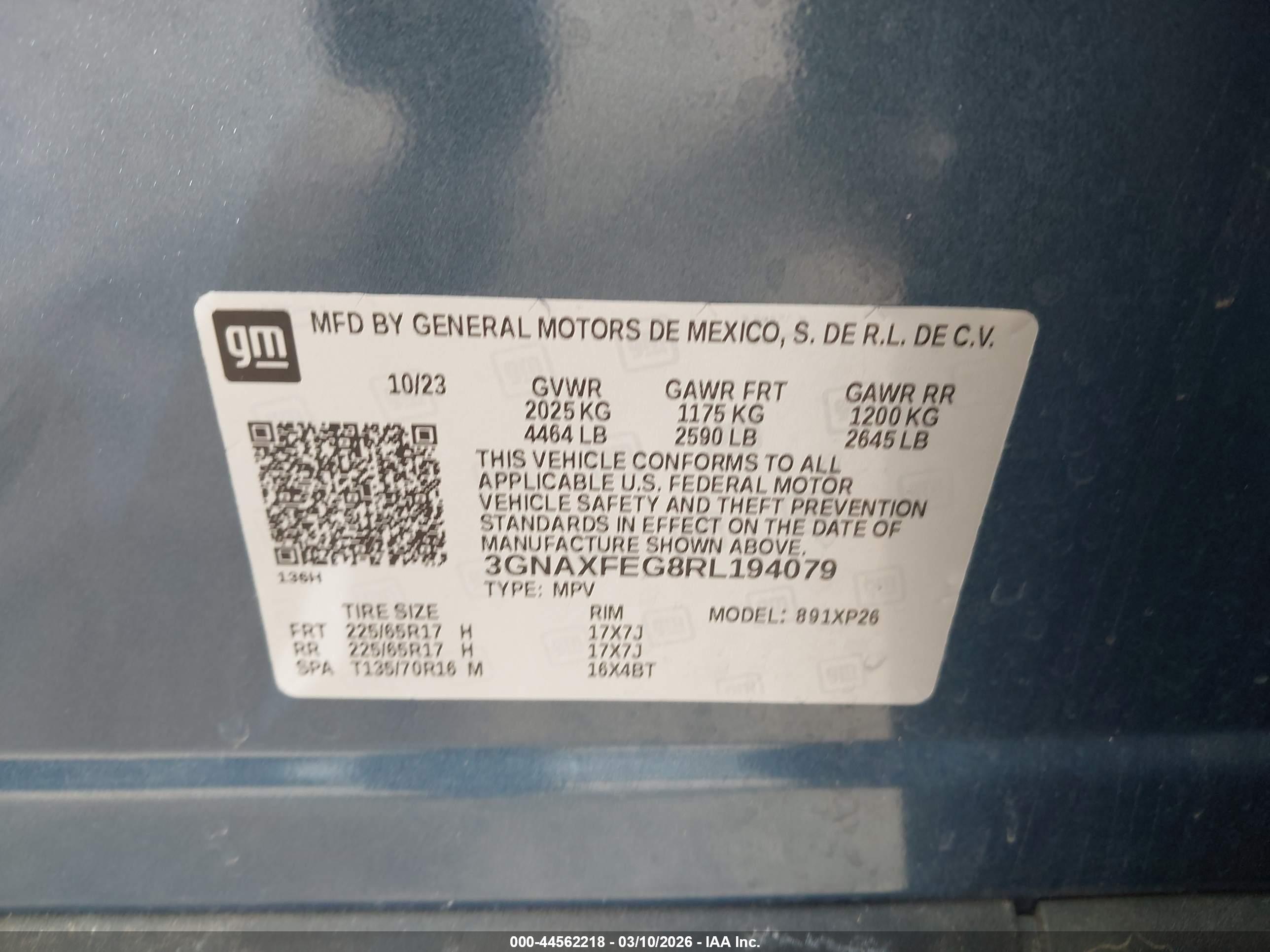 CHEVROLET EQUINOX image 9