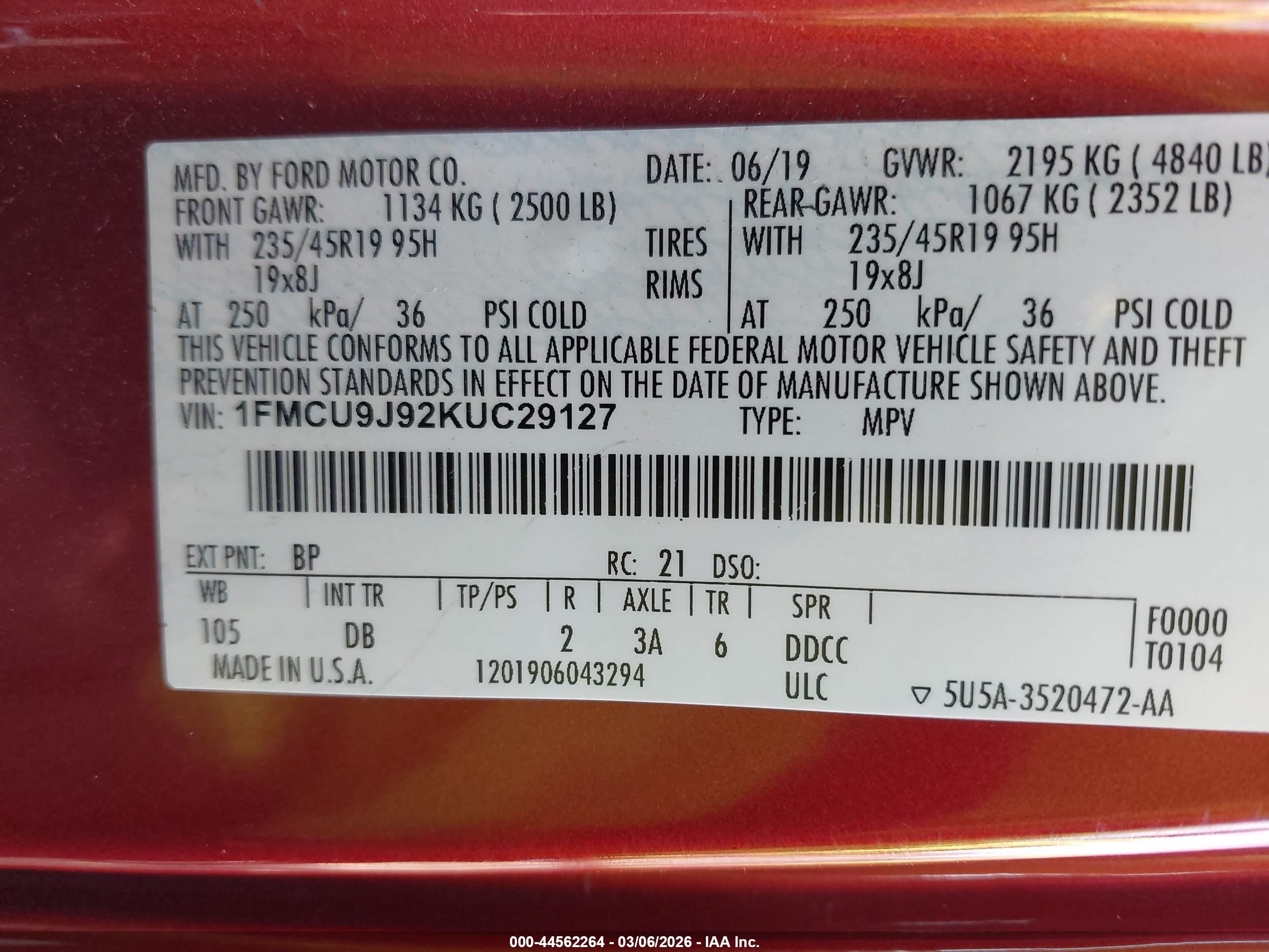 FORD ESCAPE image 9