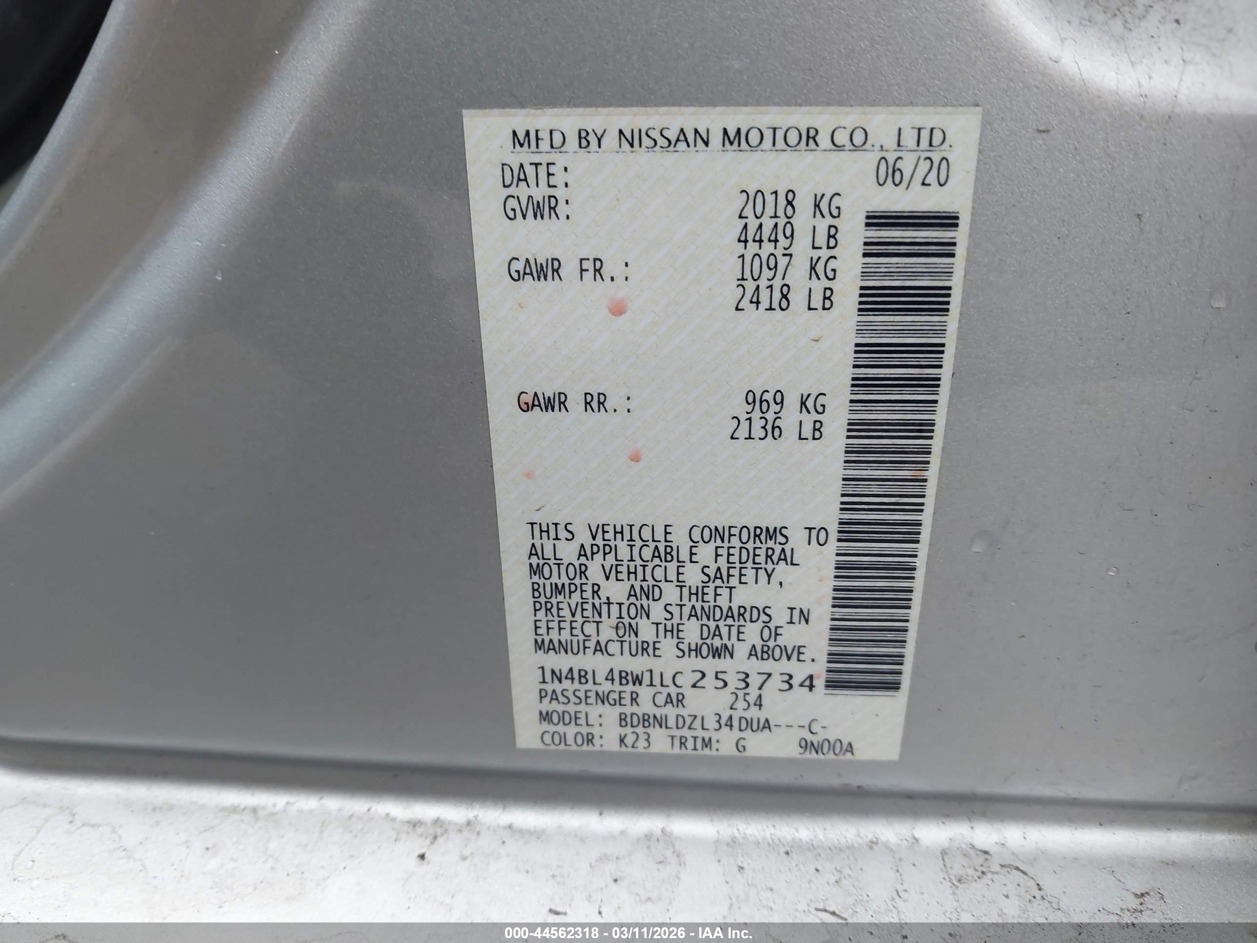 NISSAN ALTIMA image 9