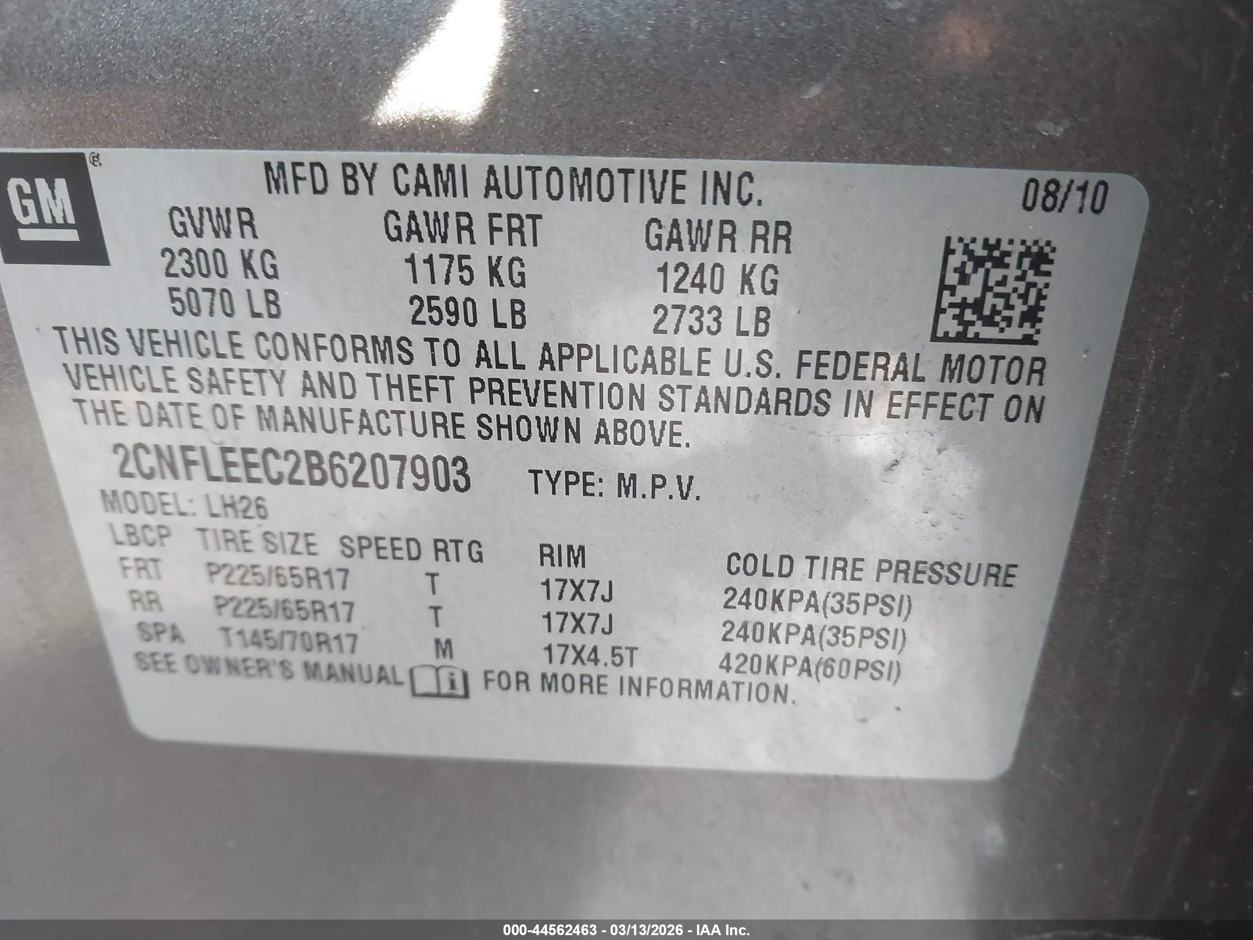 CHEVROLET EQUINOX image 9