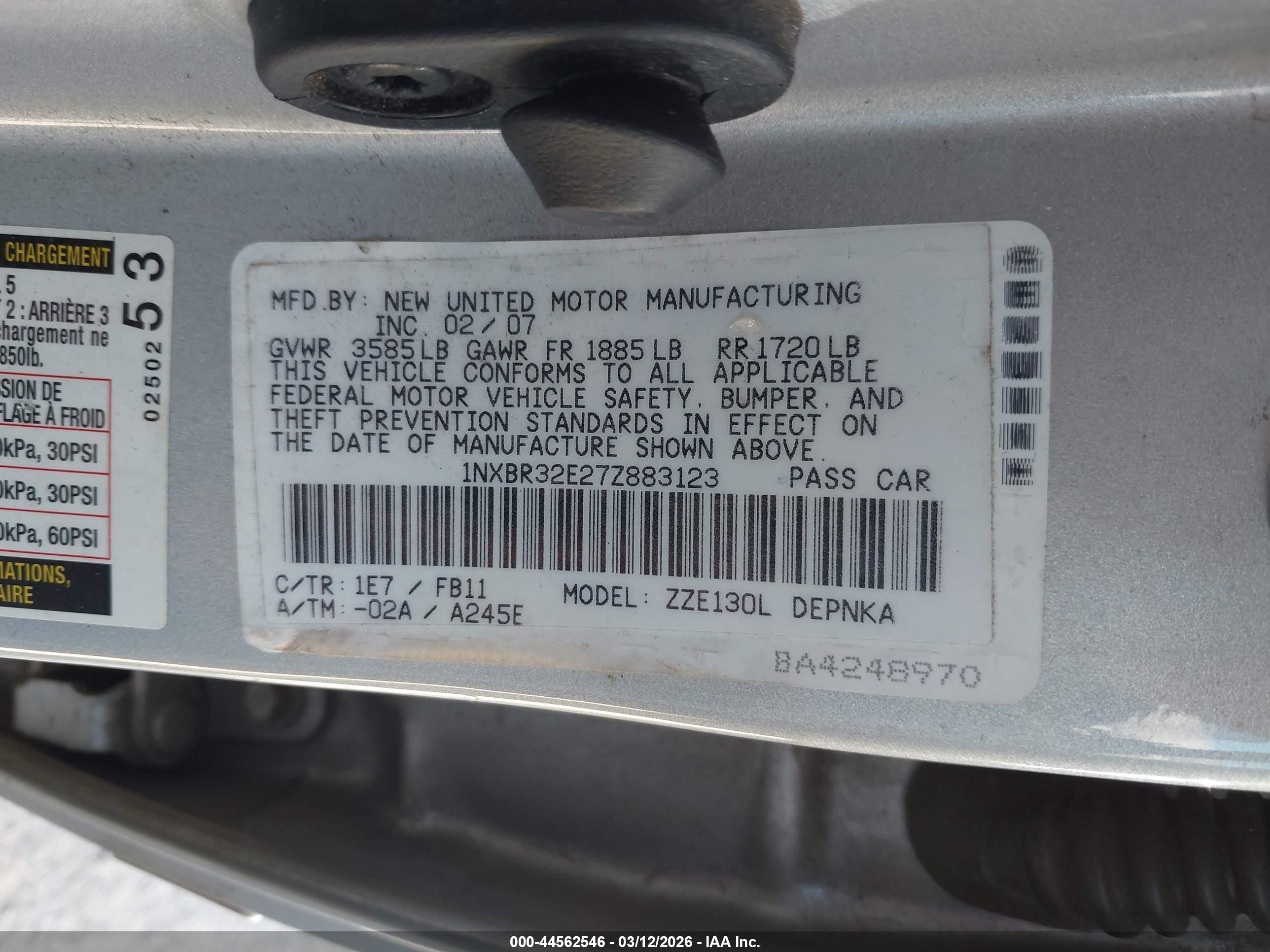 TOYOTA COROLLA image 9