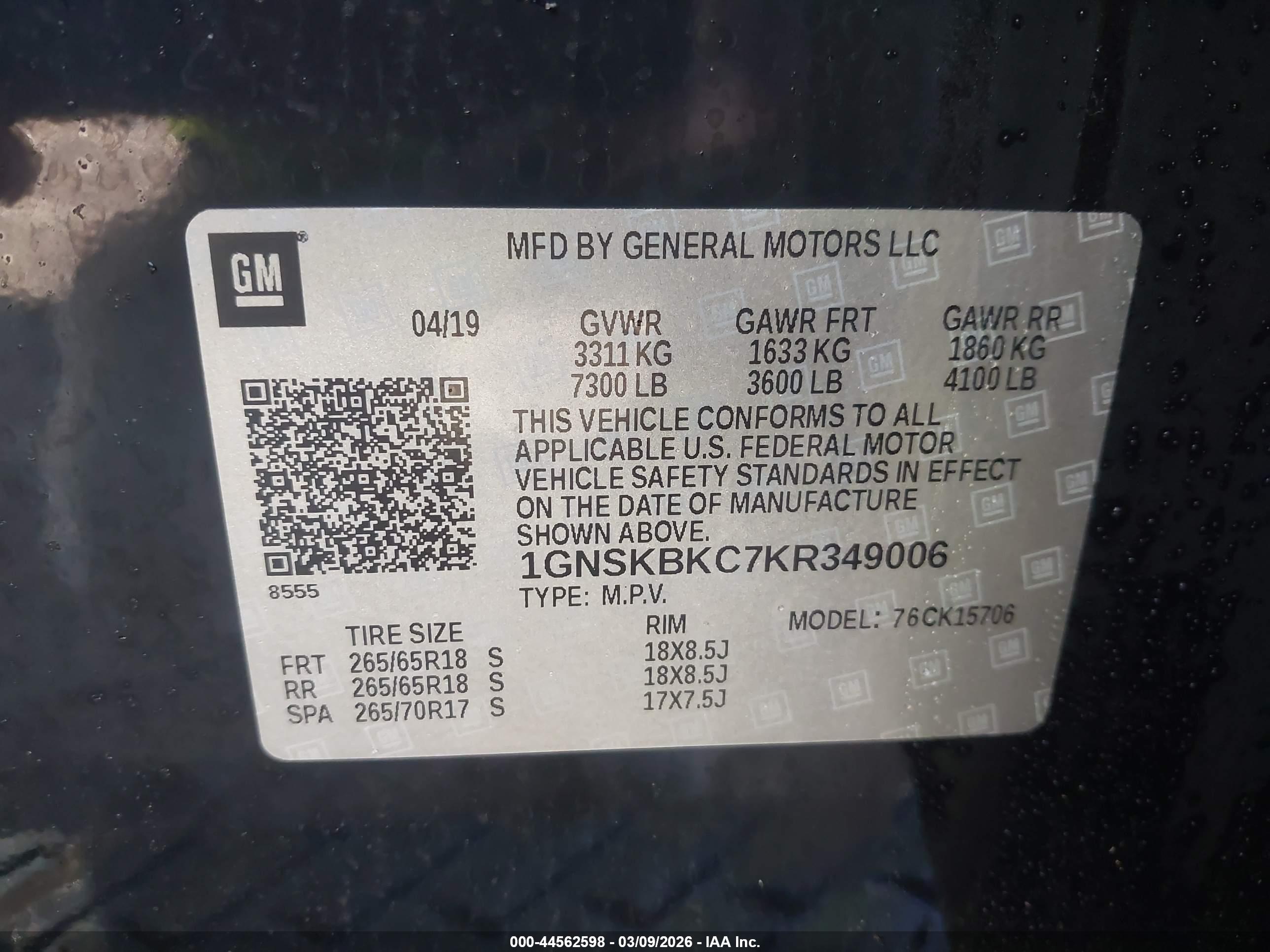 CHEVROLET TAHOE image 9