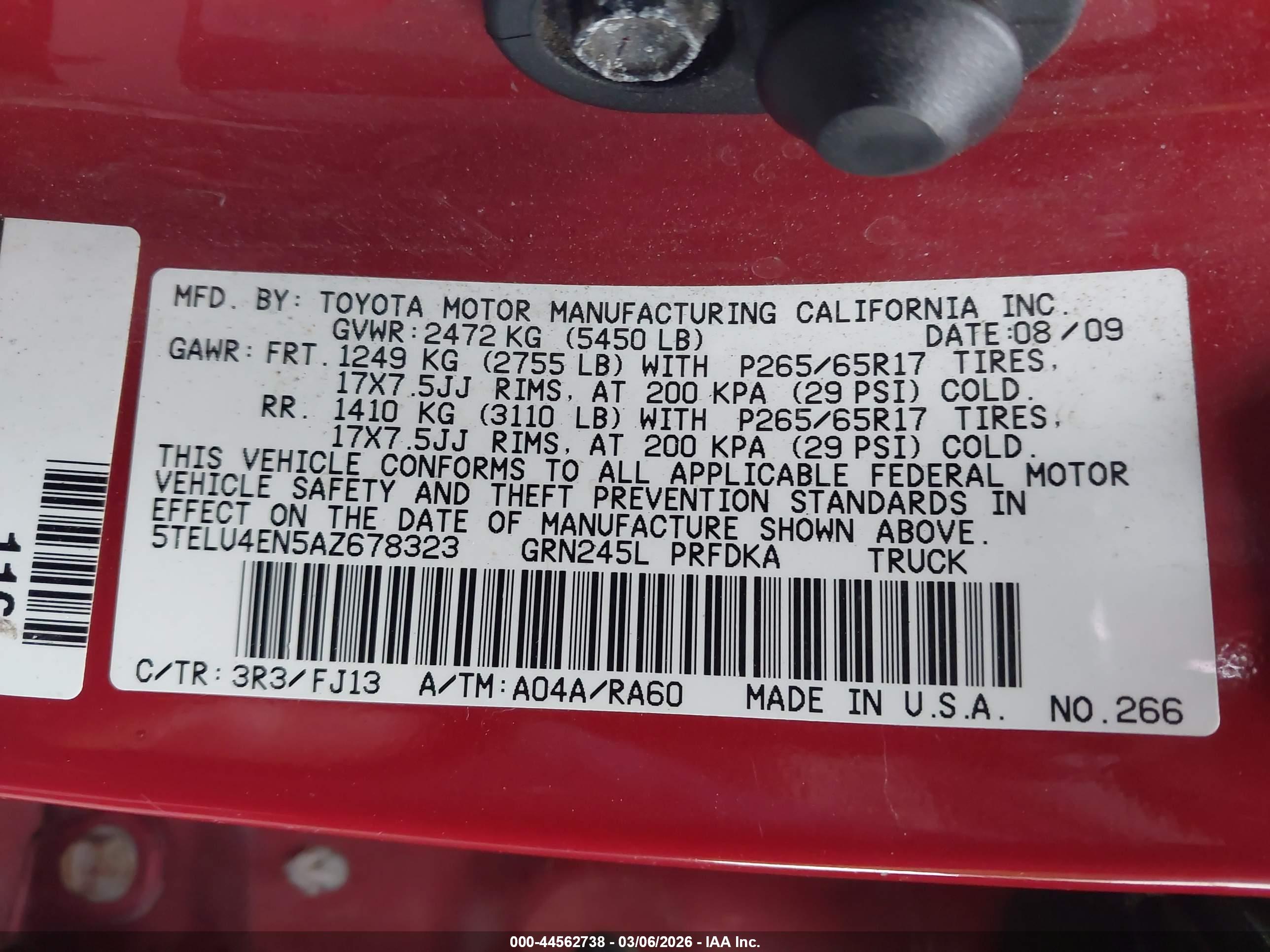 TOYOTA TACOMA image 9