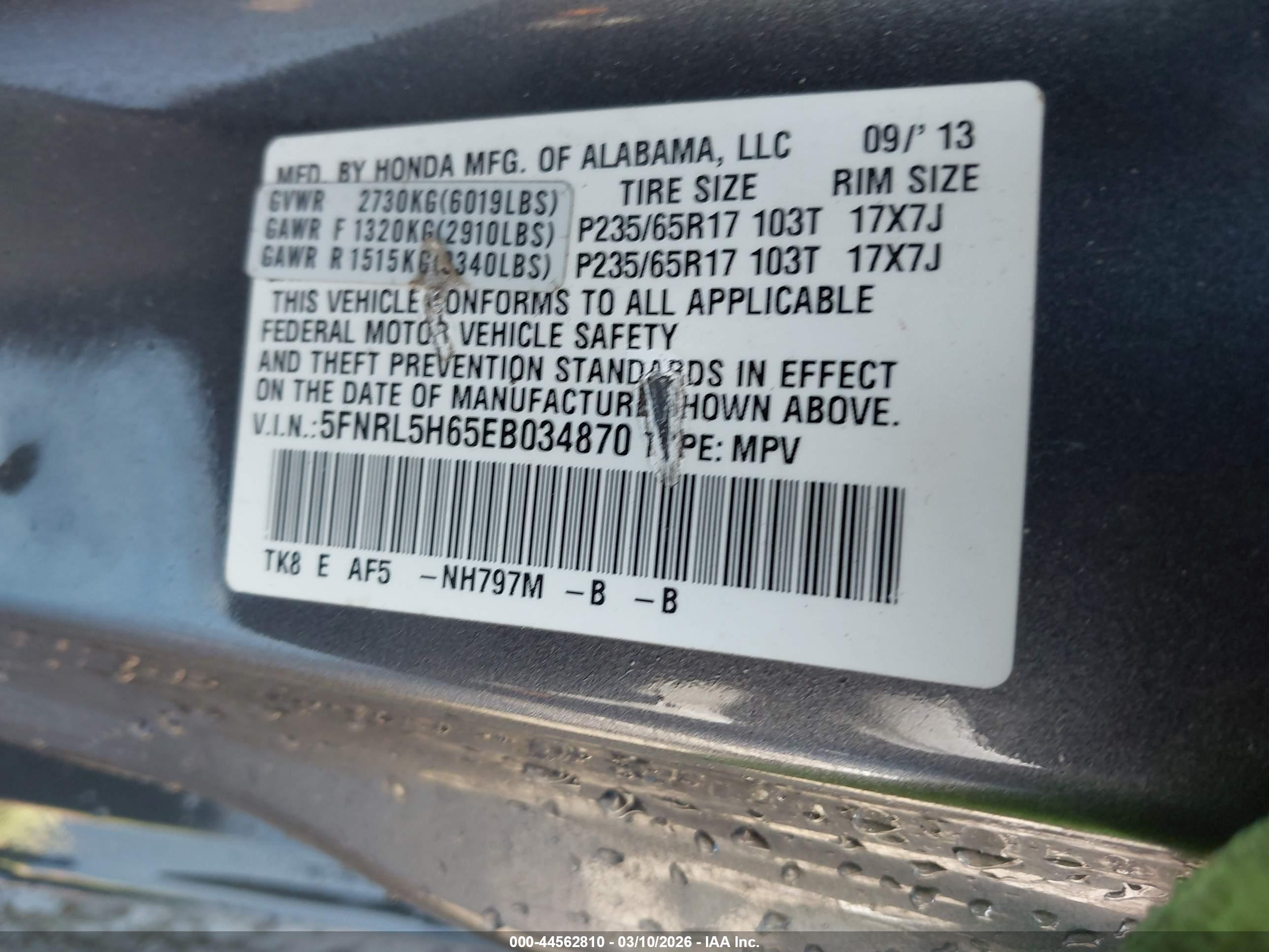 HONDA ODYSSEY image 9