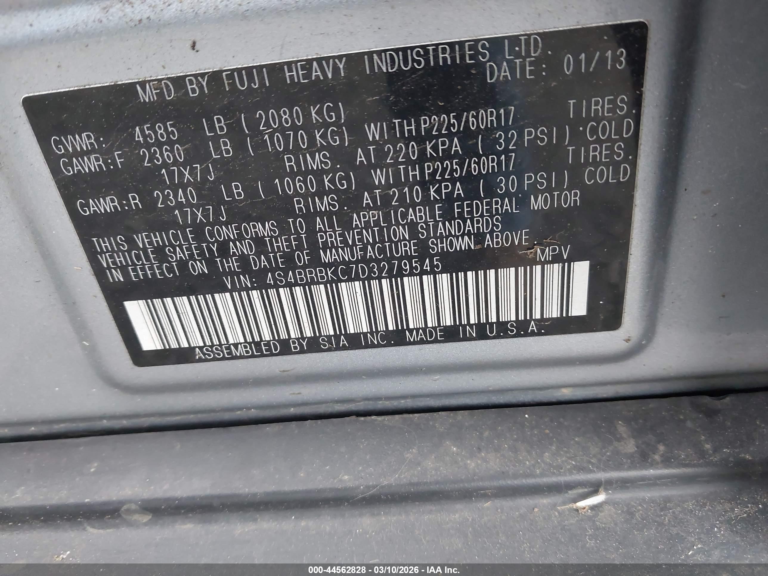 SUBARU OUTBACK image 9