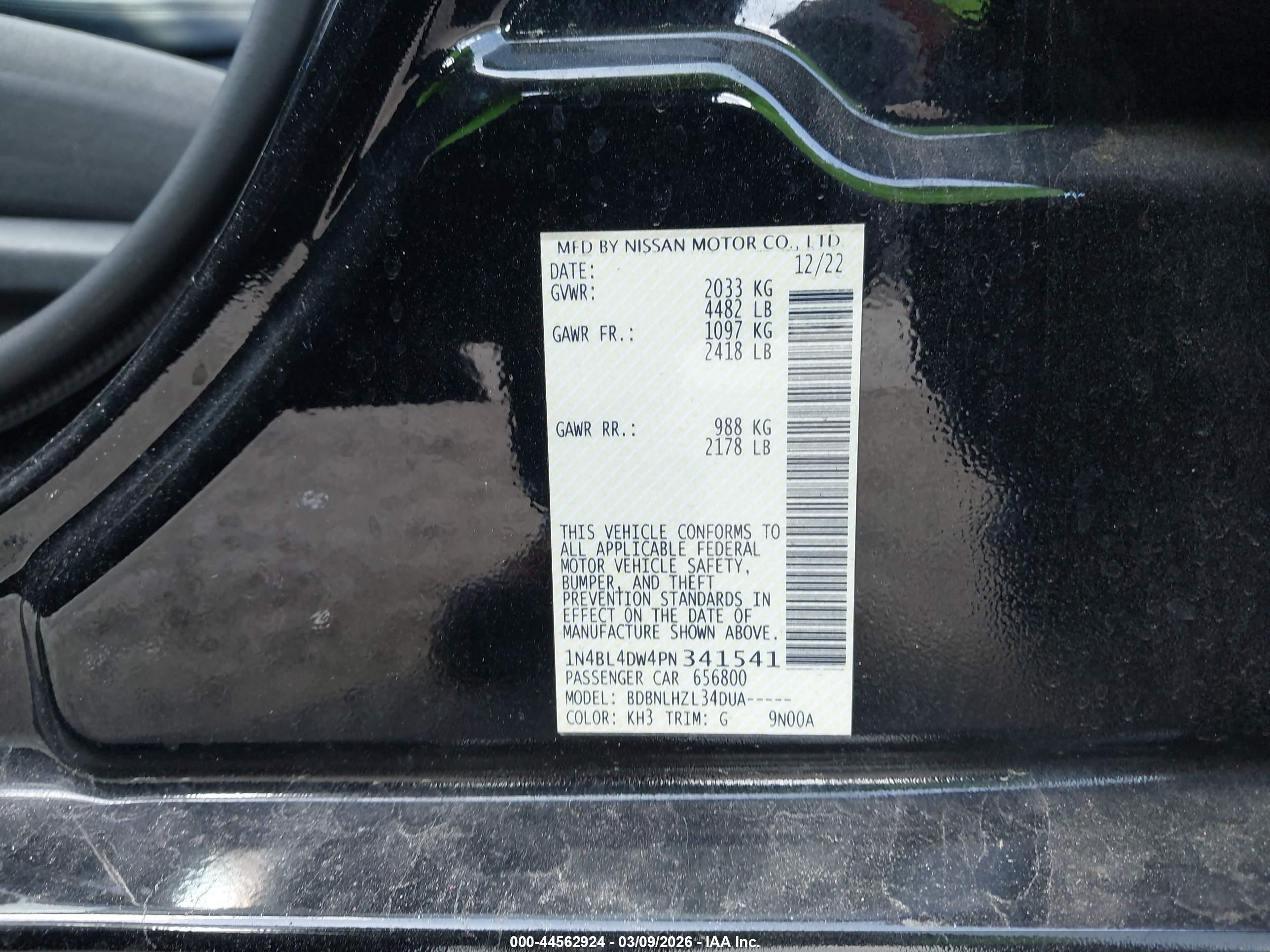 NISSAN ALTIMA image 9