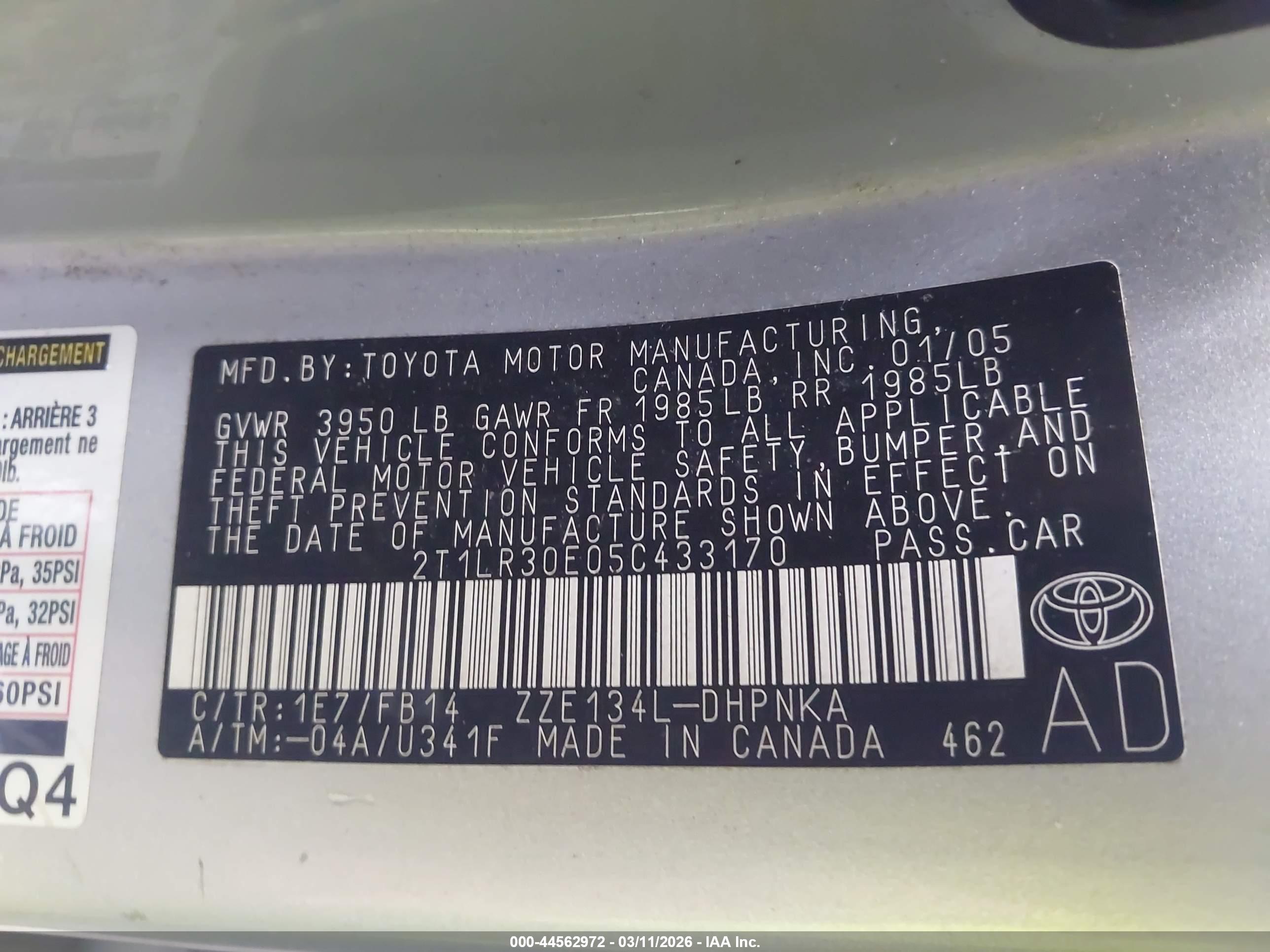 TOYOTA MATRIX image 9