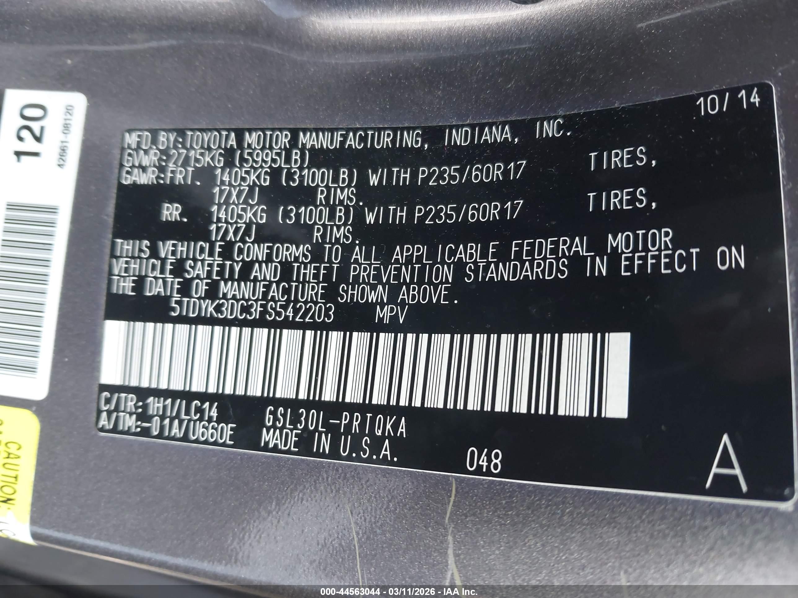 TOYOTA SIENNA image 9