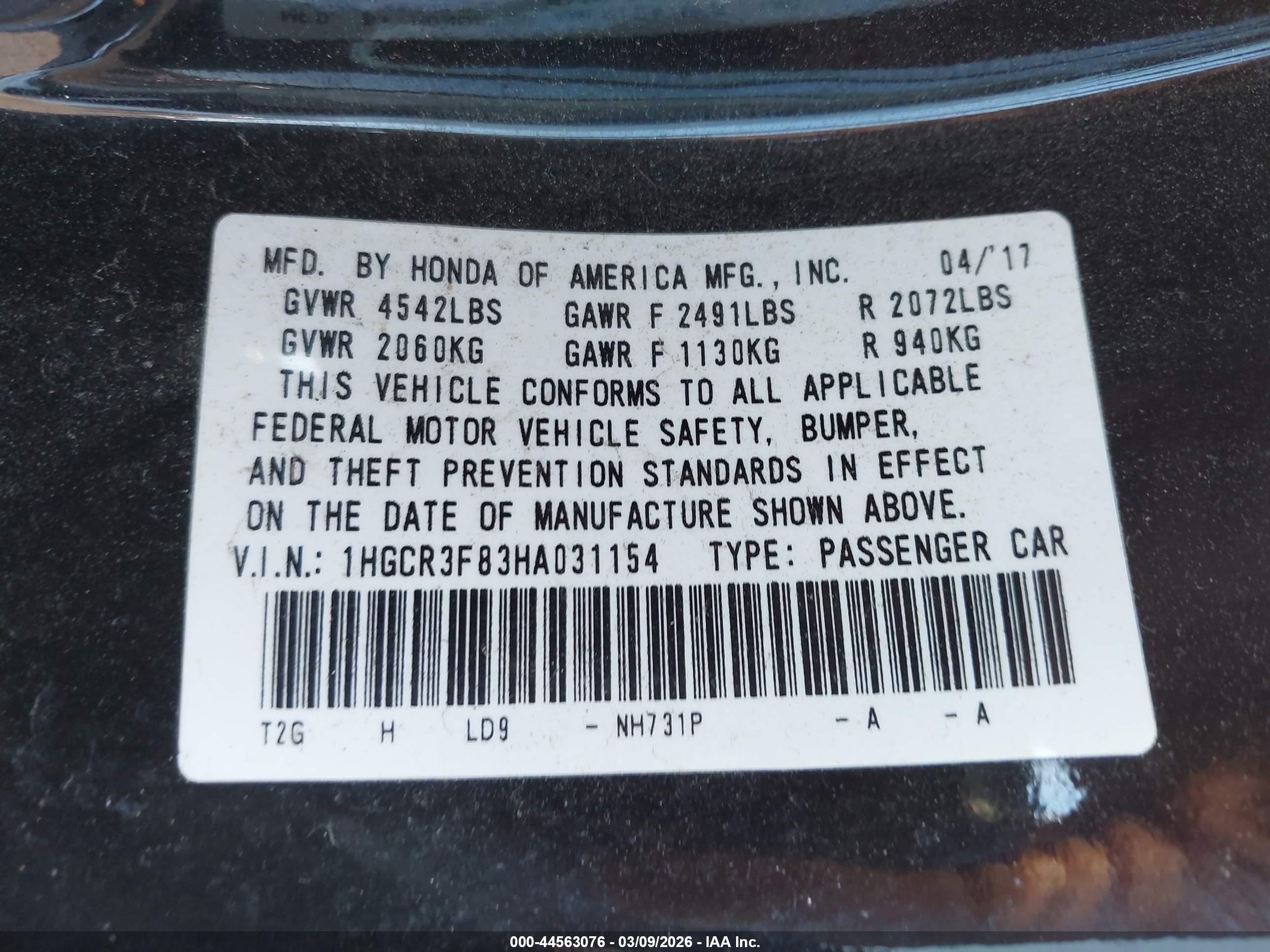HONDA ACCORD image 9
