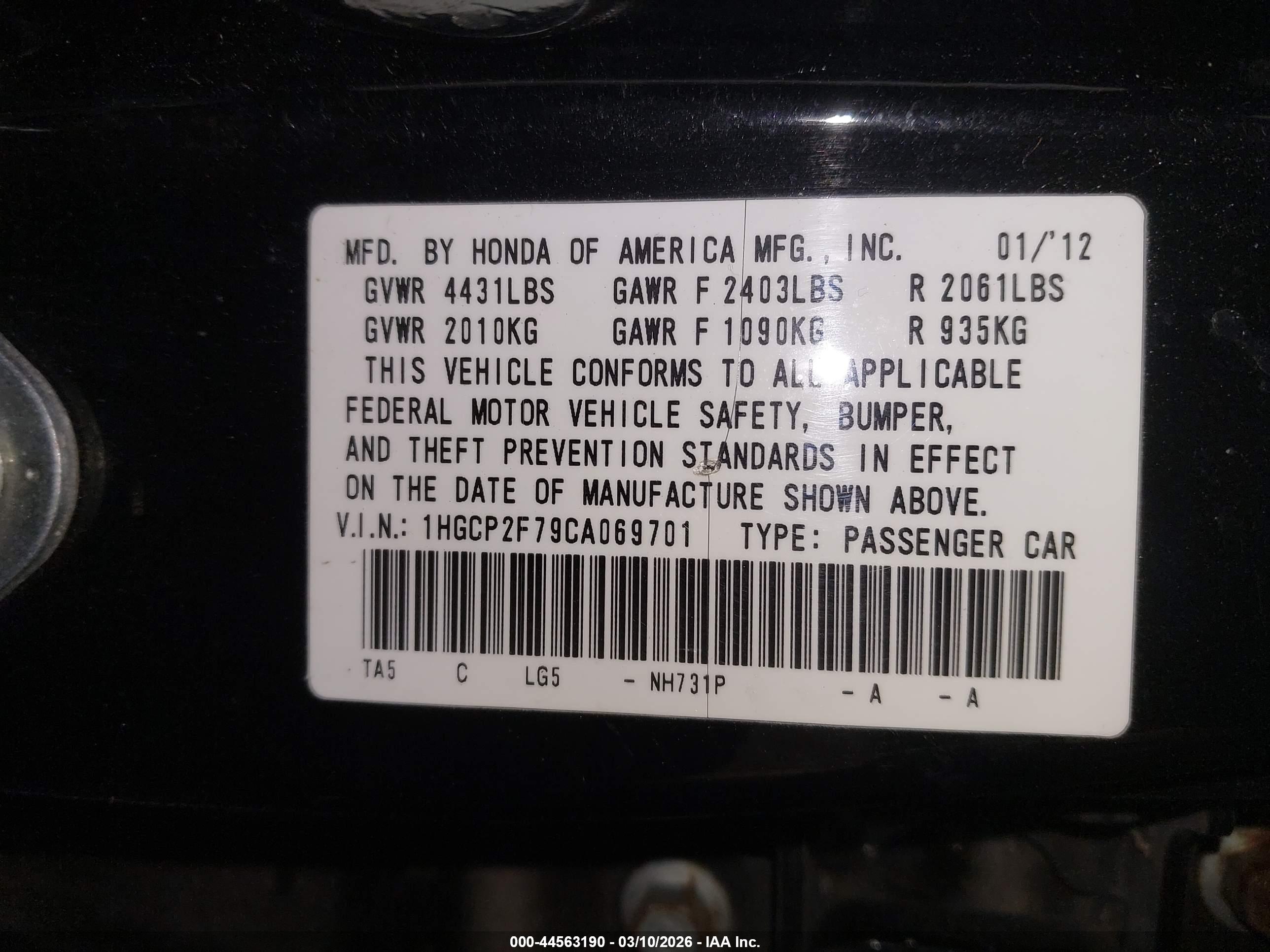 HONDA ACCORD image 9