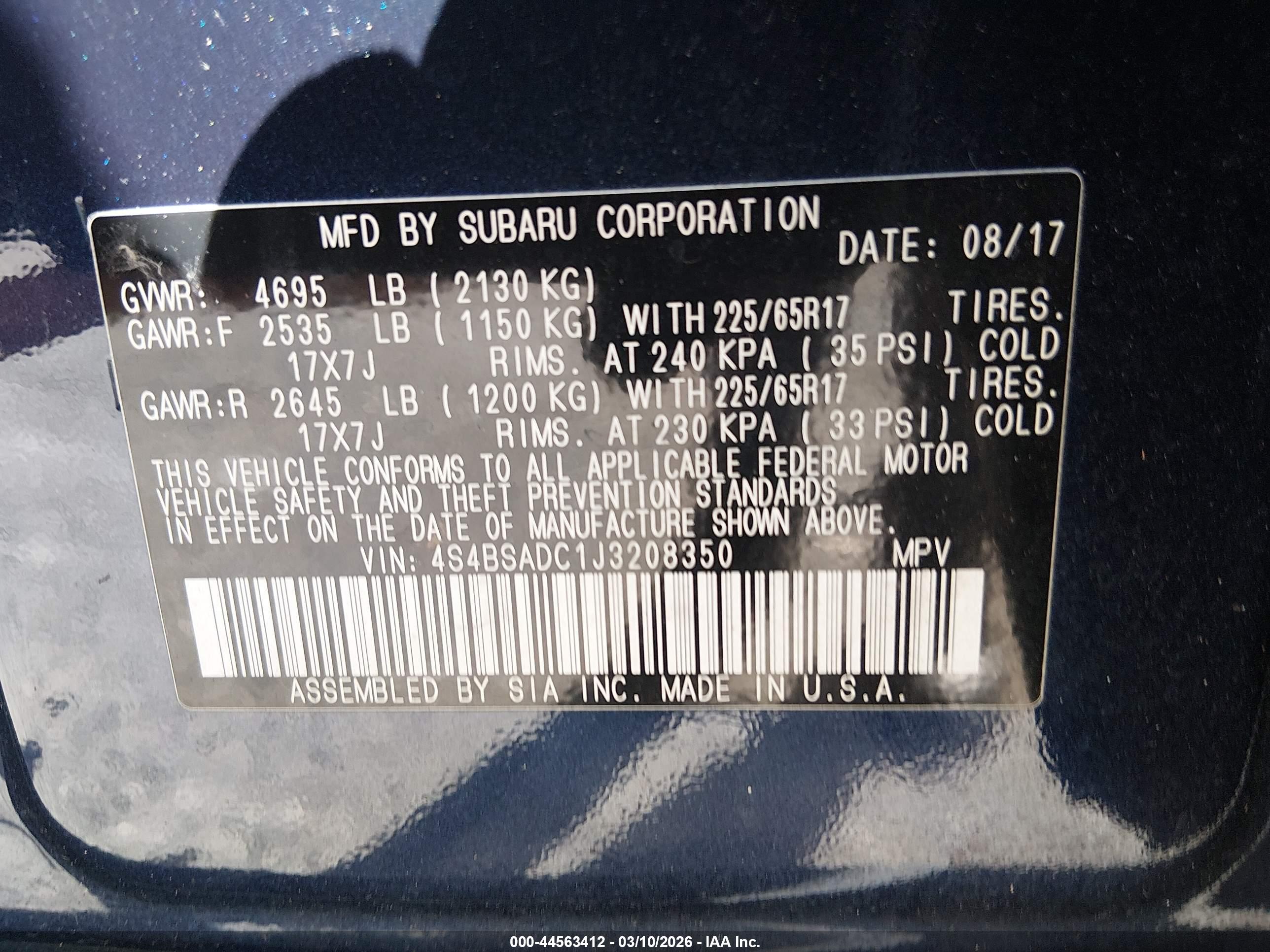 SUBARU OUTBACK image 9