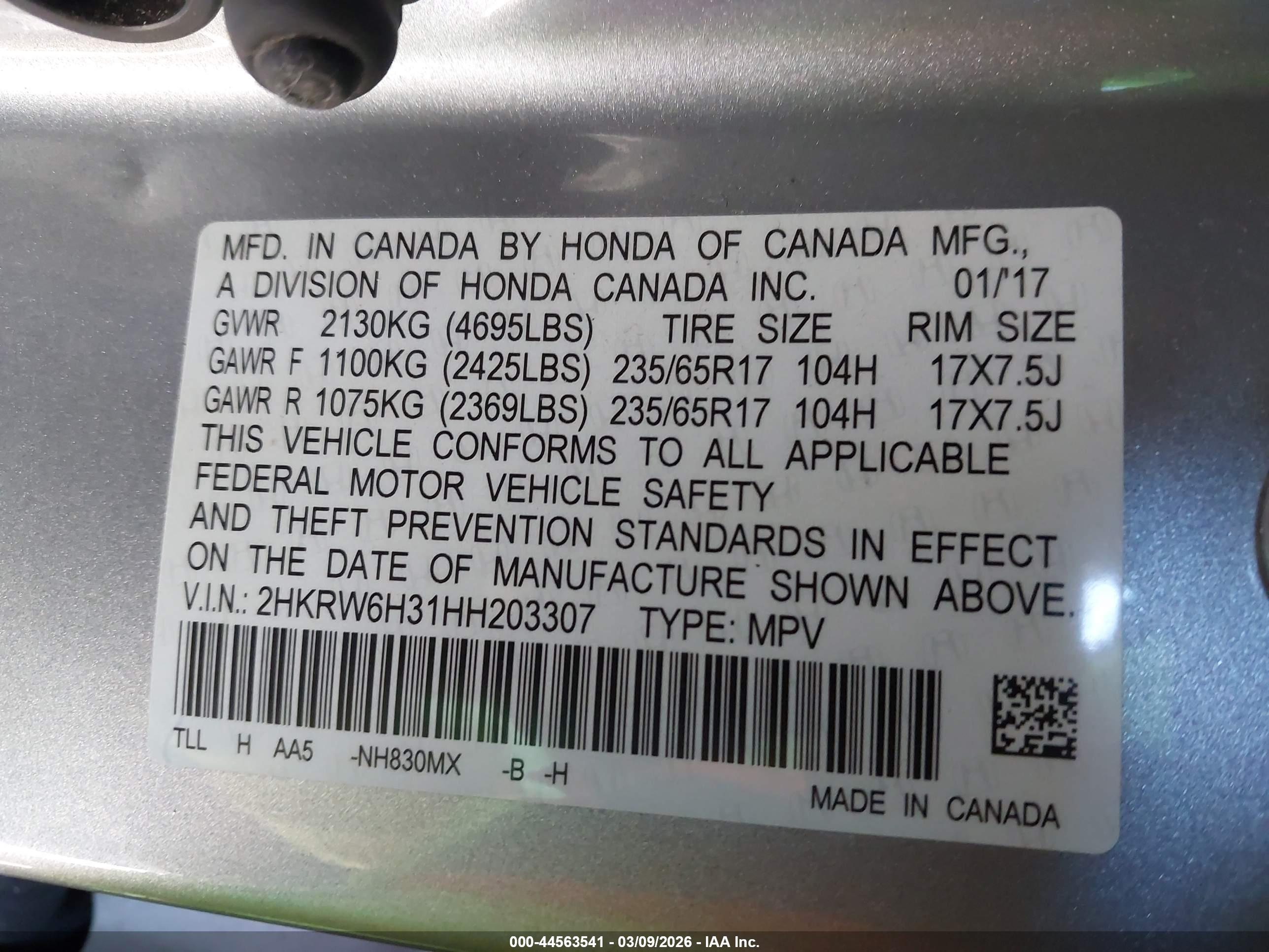 HONDA CR-V image 9