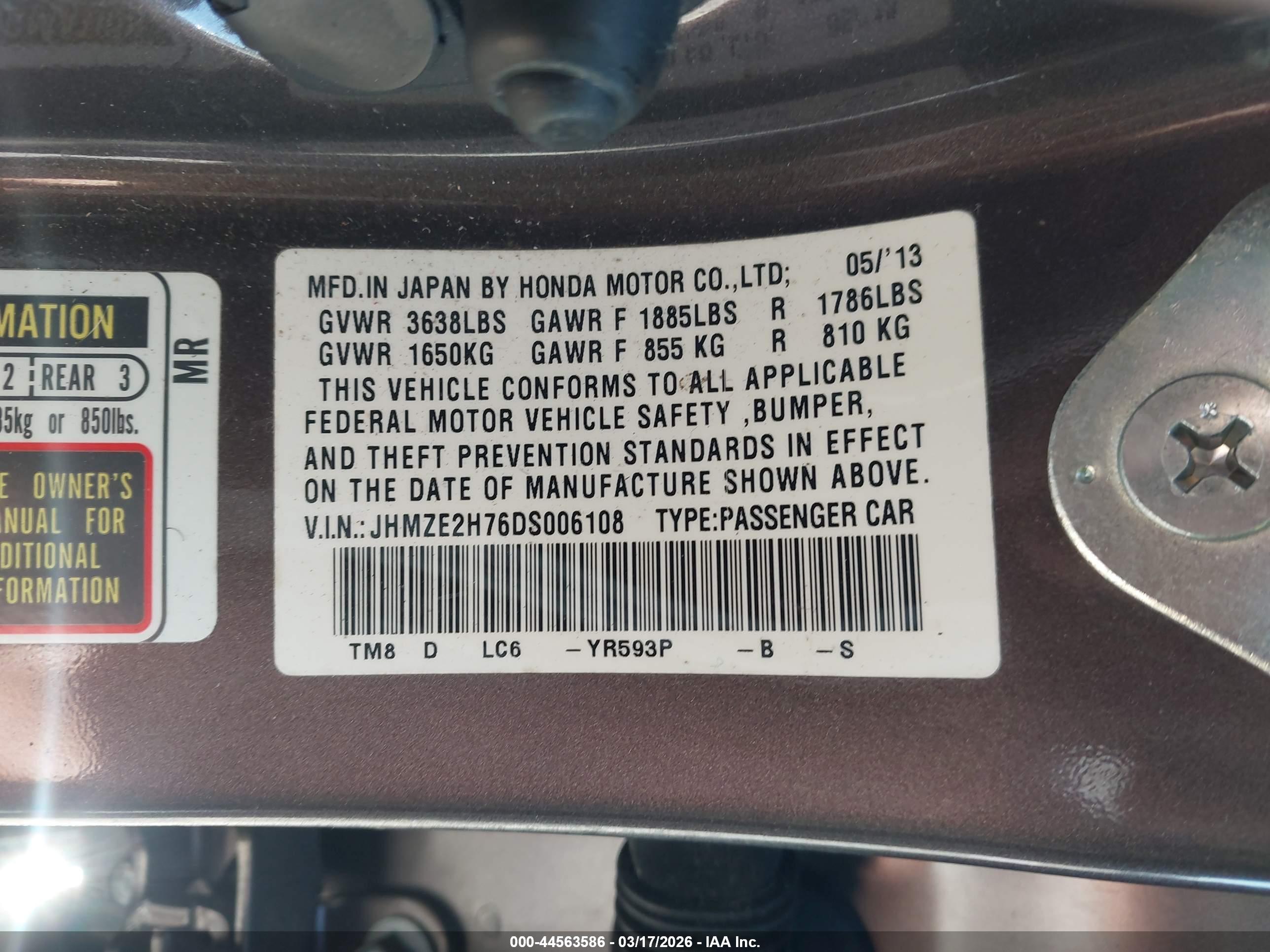 HONDA INSIGHT image 9