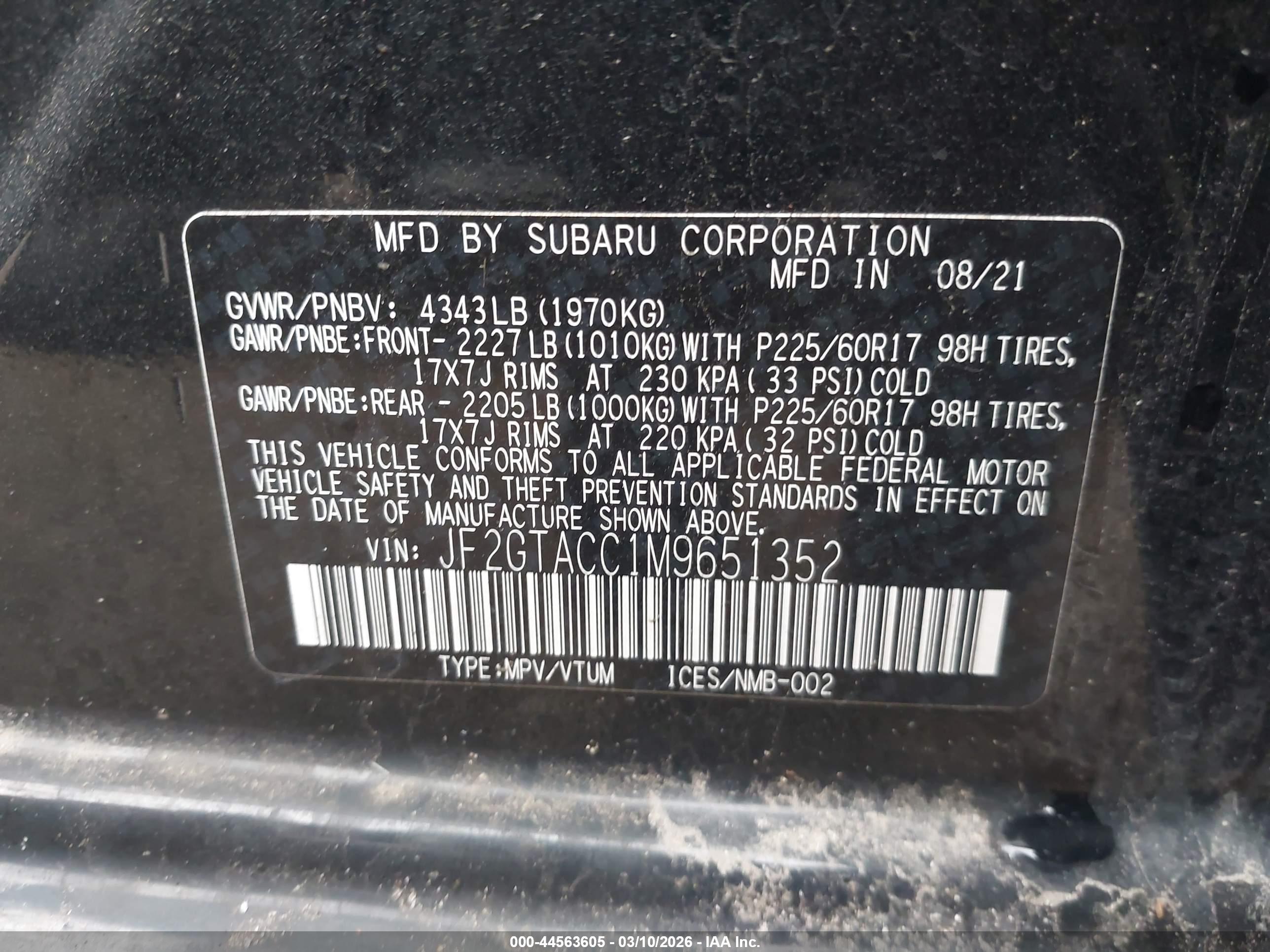 SUBARU CROSSTREK image 9