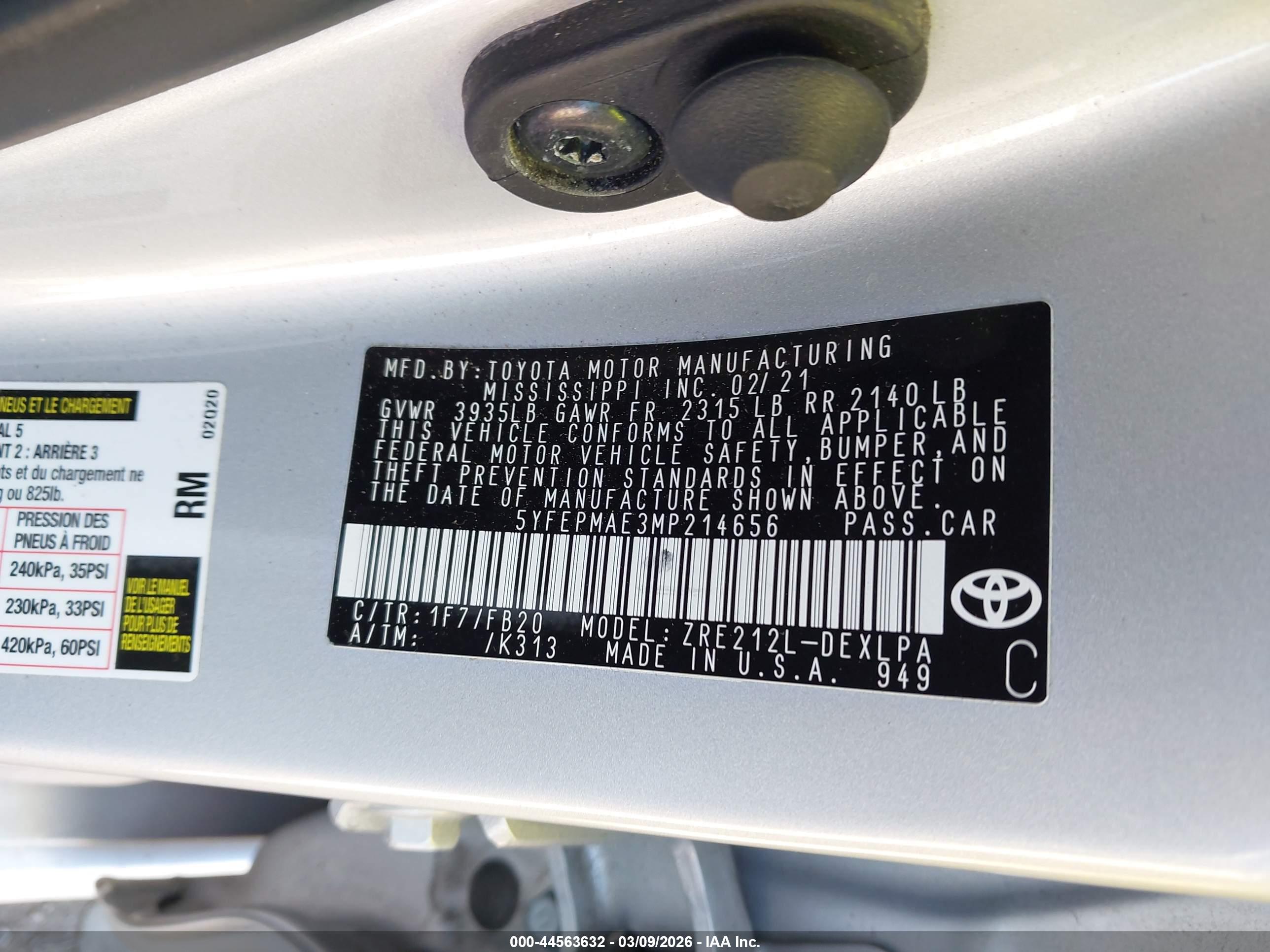 TOYOTA COROLLA image 9