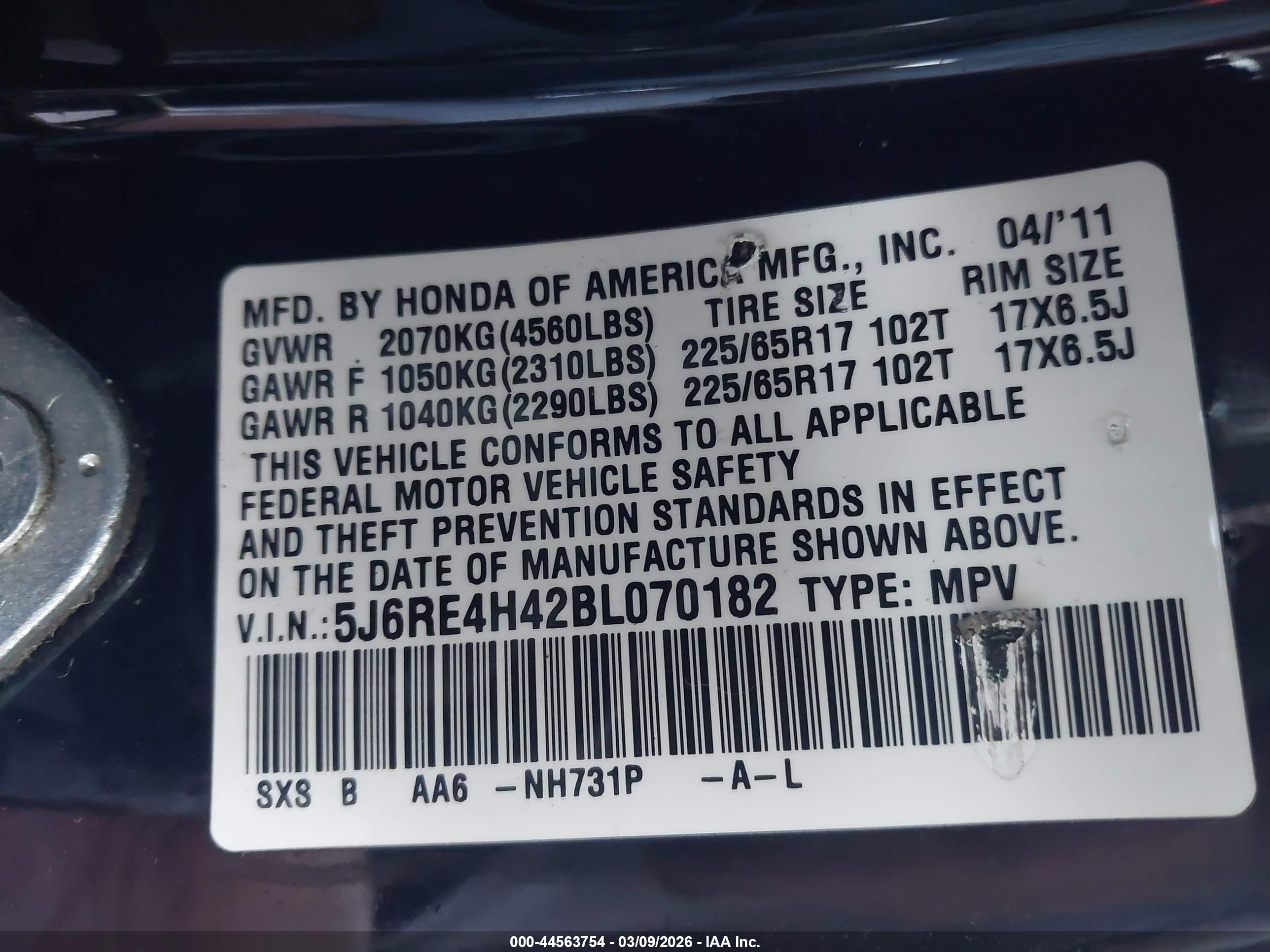 HONDA CR-V image 9