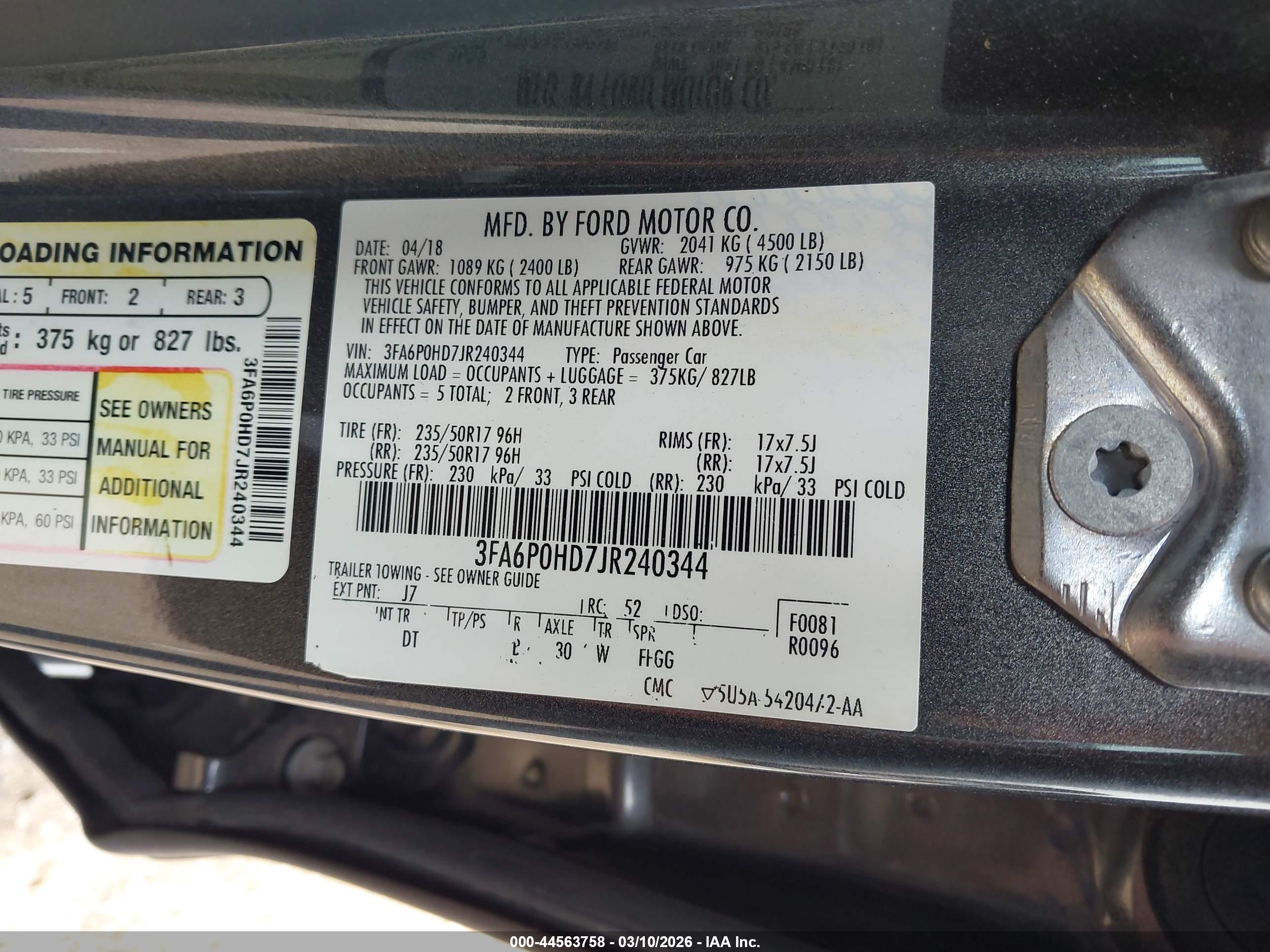 FORD FUSION image 9