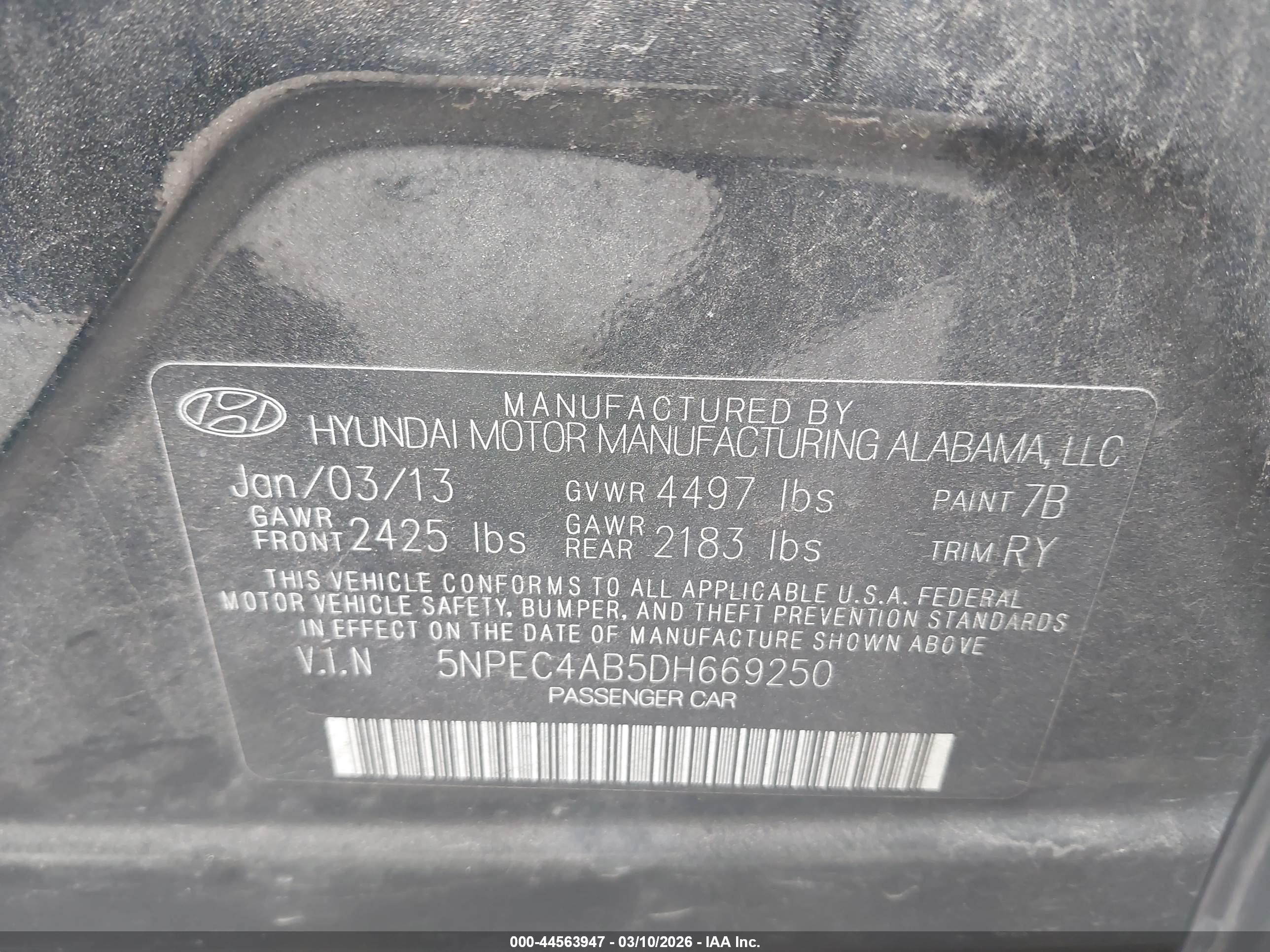 HYUNDAI SONATA image 9