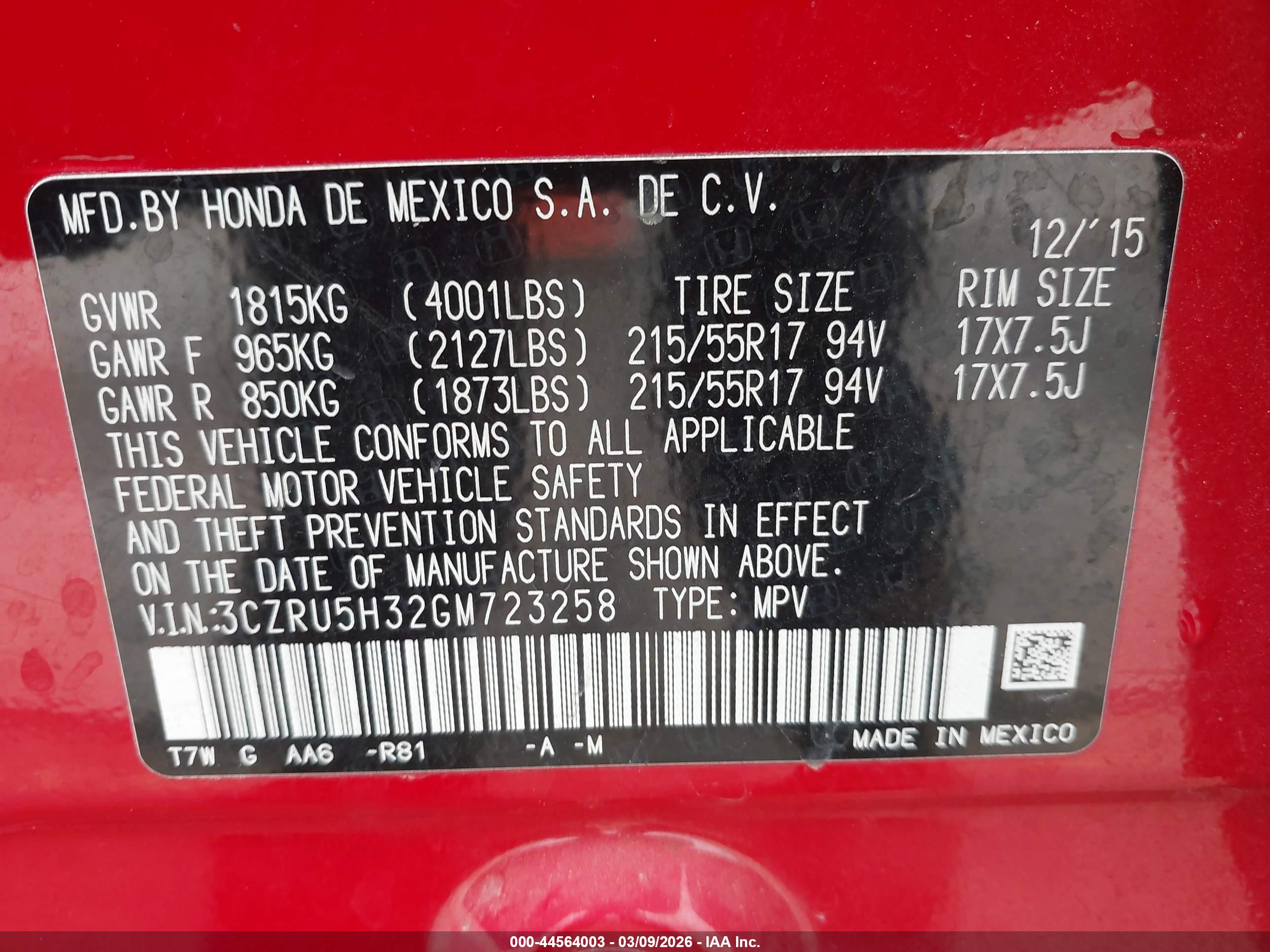 HONDA HR-V image 9