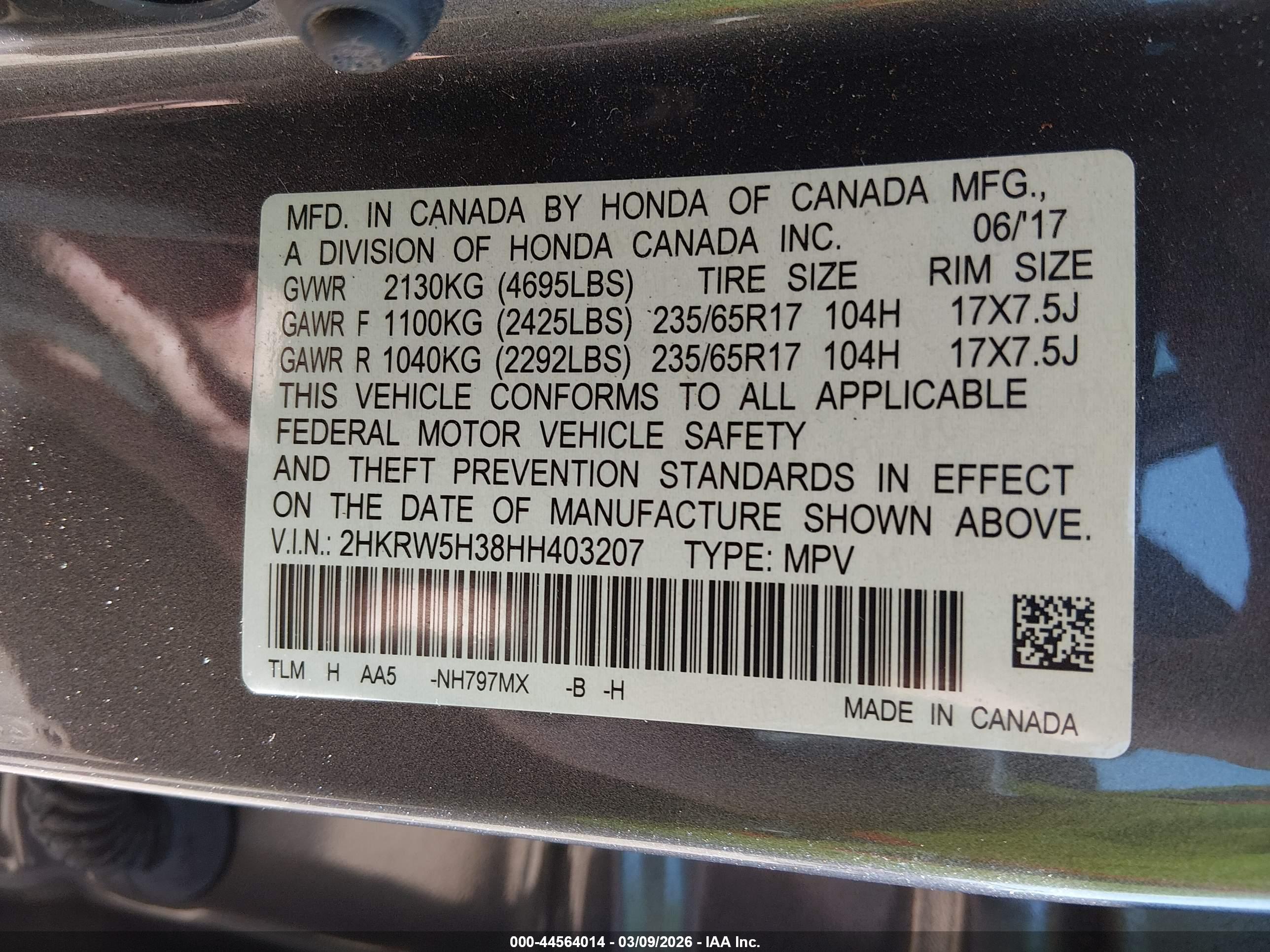 HONDA CR-V image 9