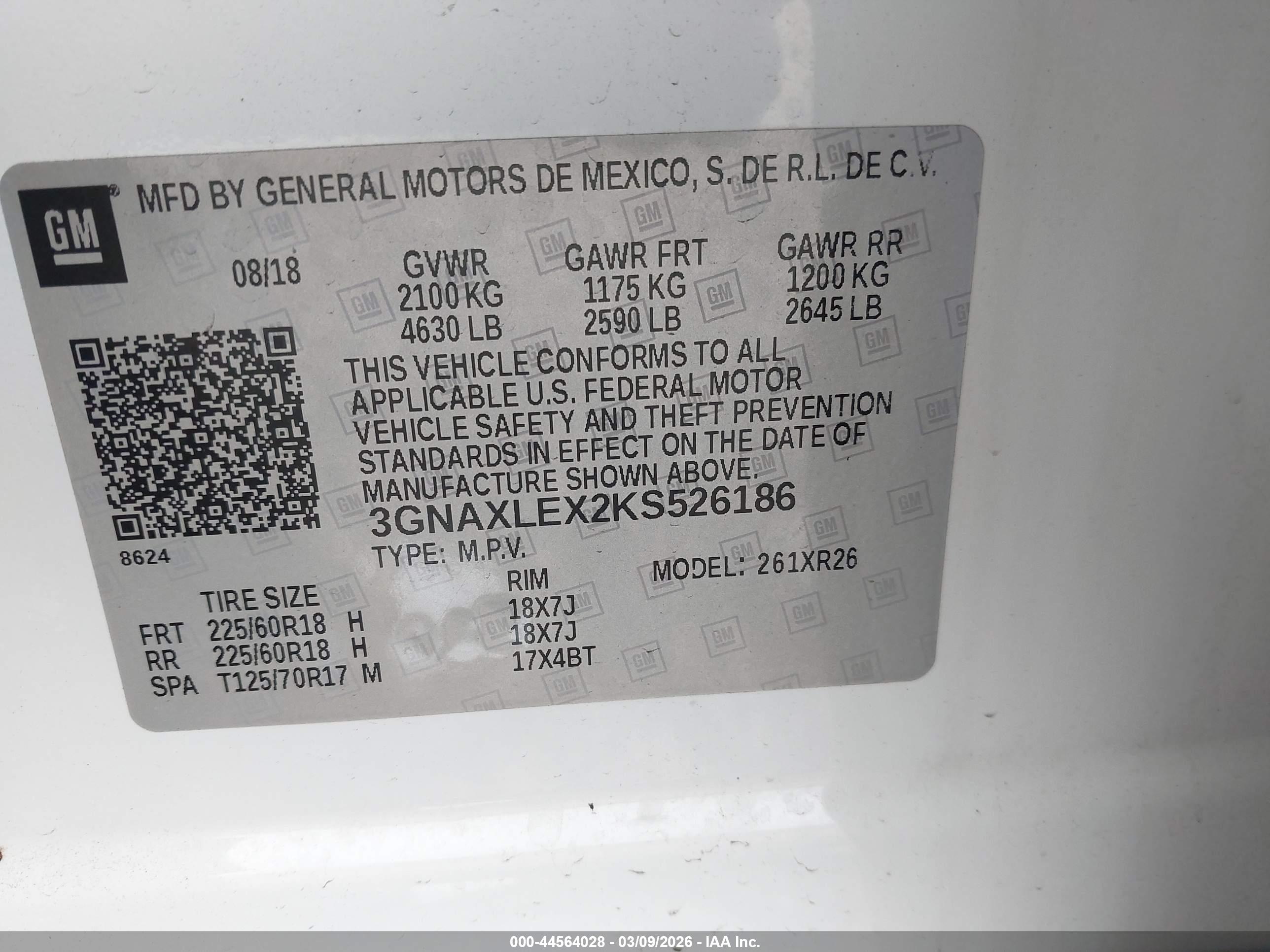 CHEVROLET EQUINOX image 9