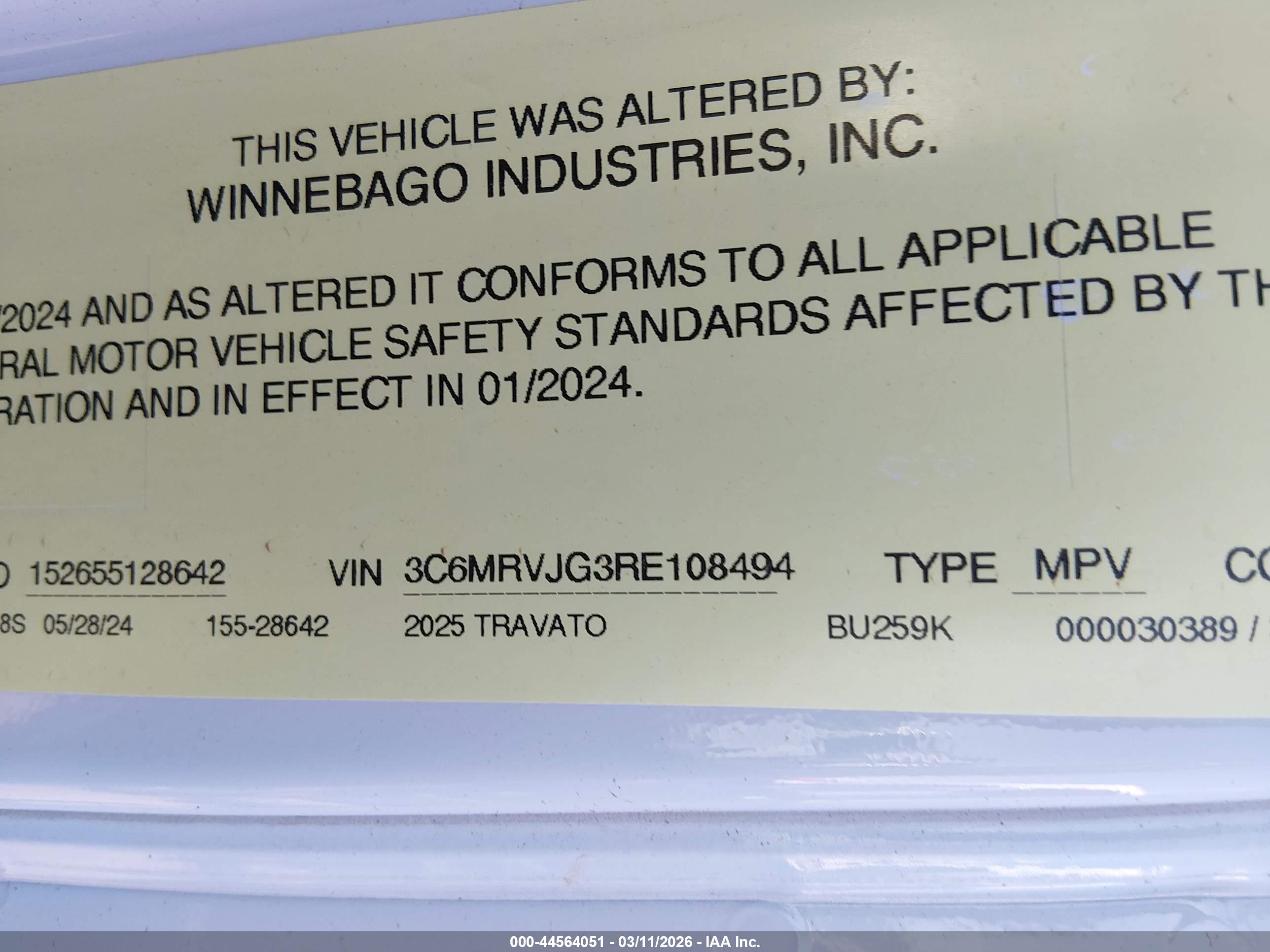 WINNEBAGO WALK-IN image 9