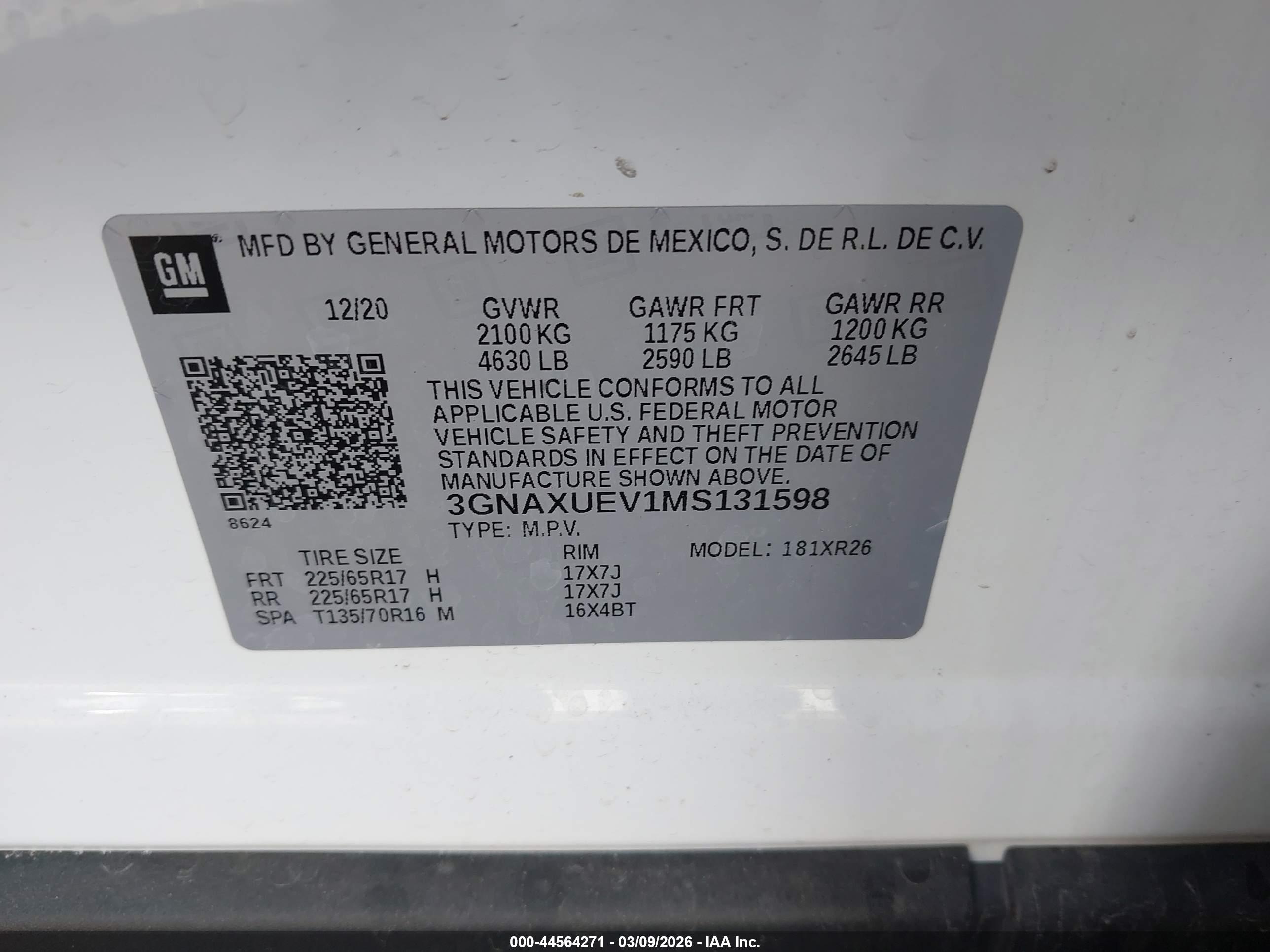 CHEVROLET EQUINOX image 9