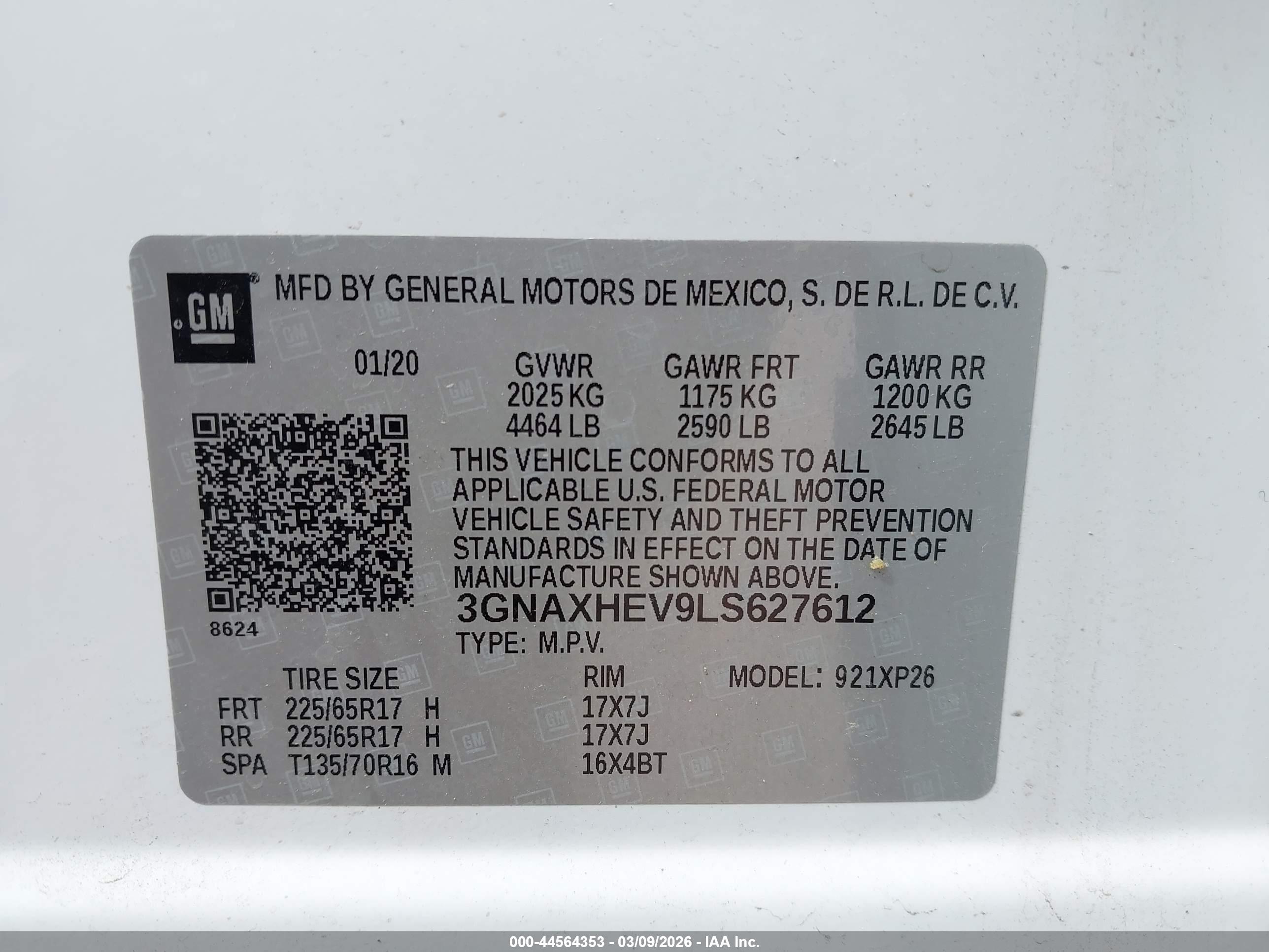 CHEVROLET EQUINOX image 9