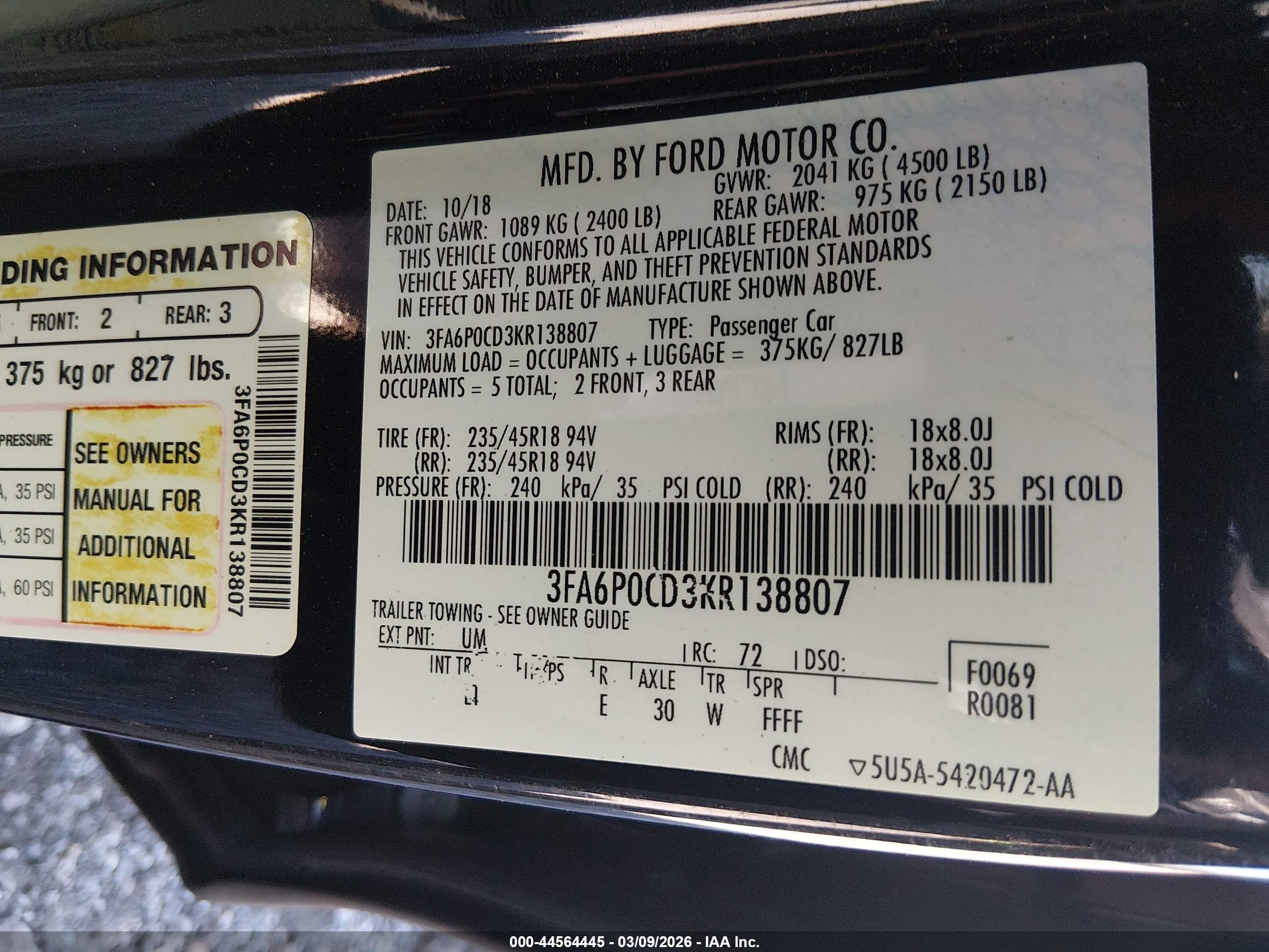 FORD FUSION image 9