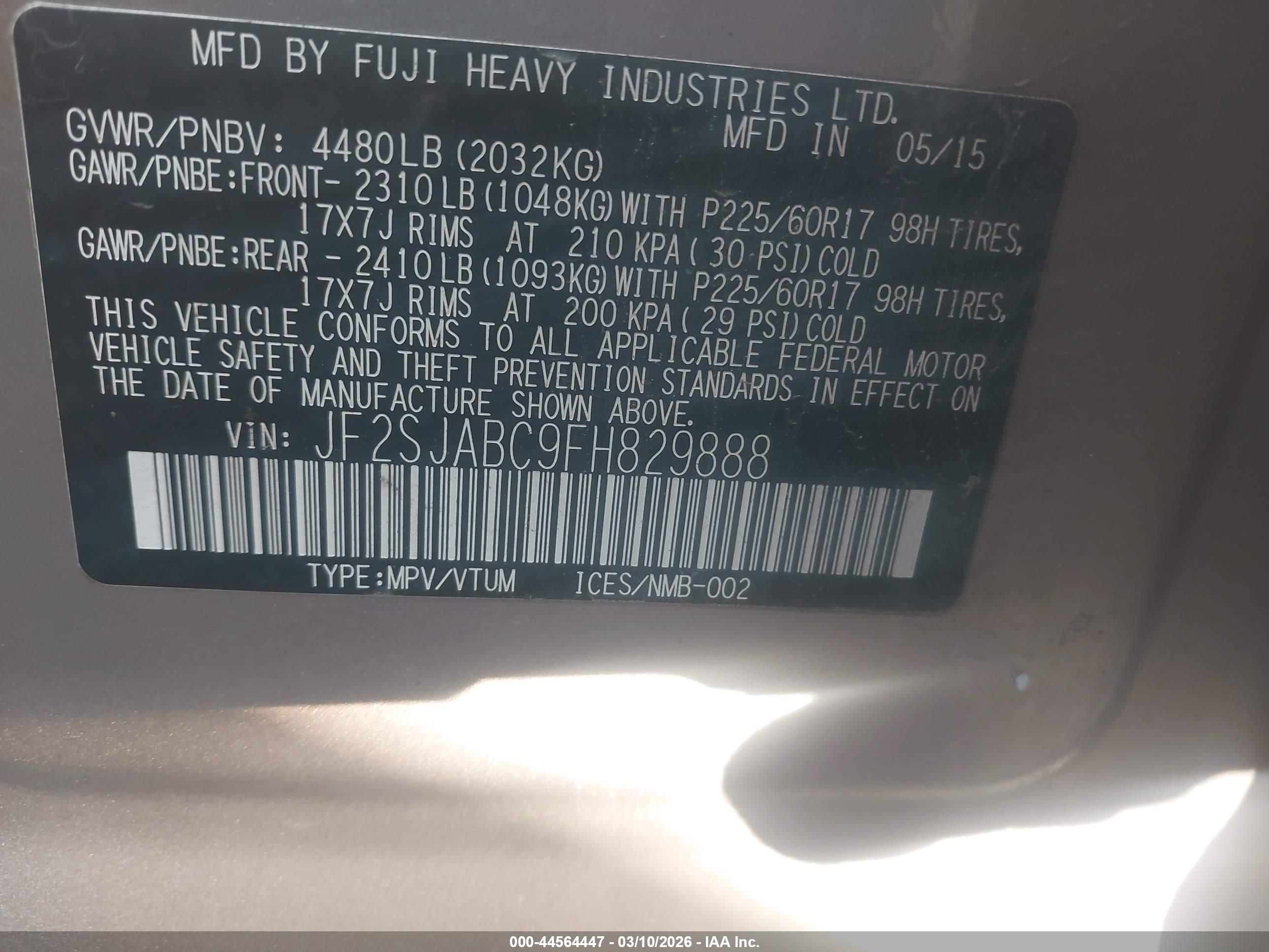 SUBARU FORESTER image 9