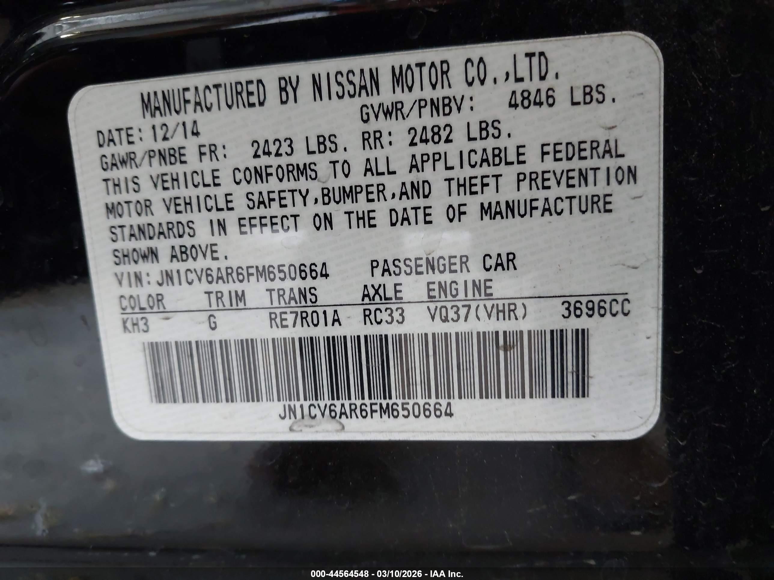 INFINITI Q40 image 9