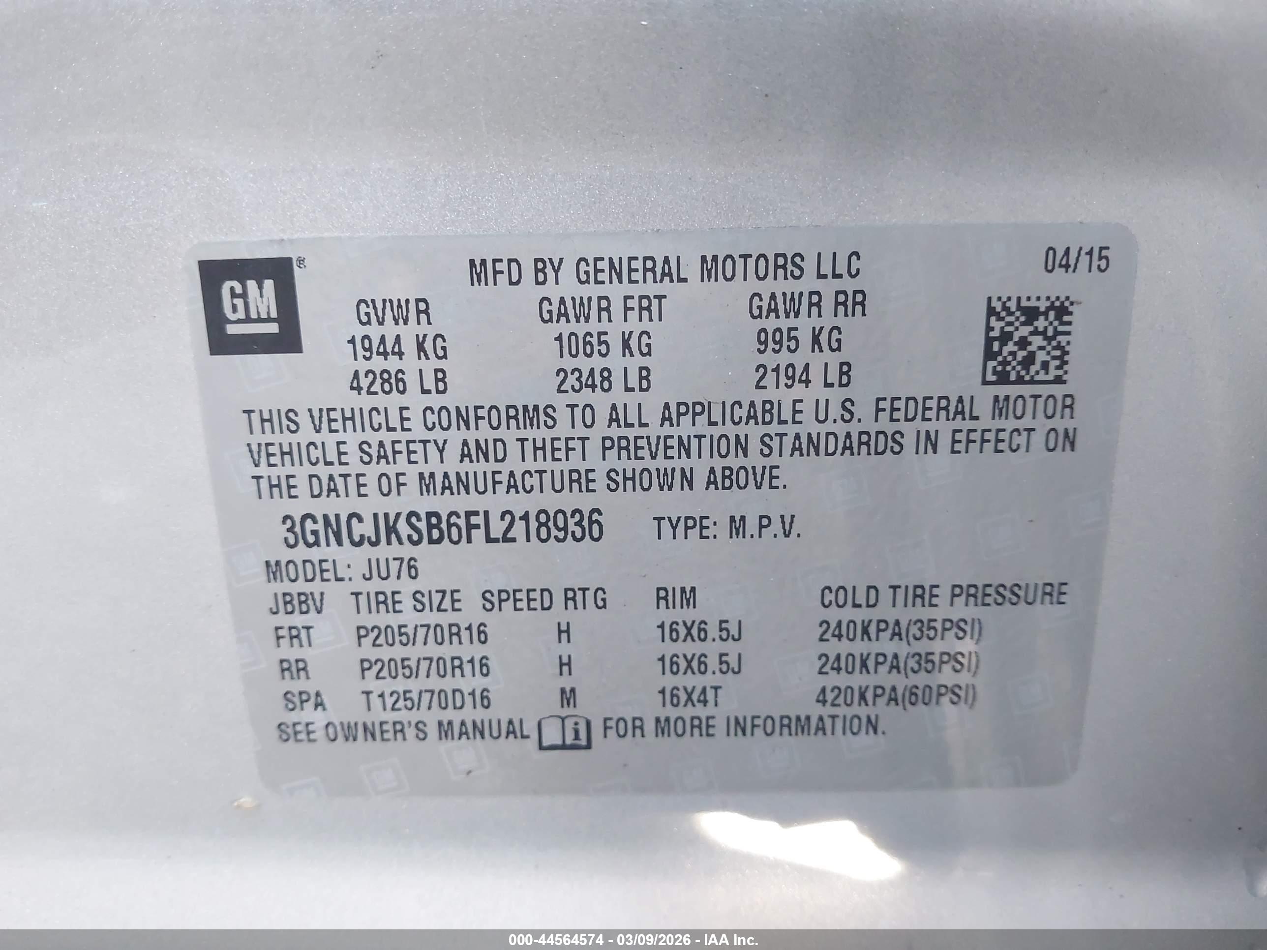 CHEVROLET TRAX image 9