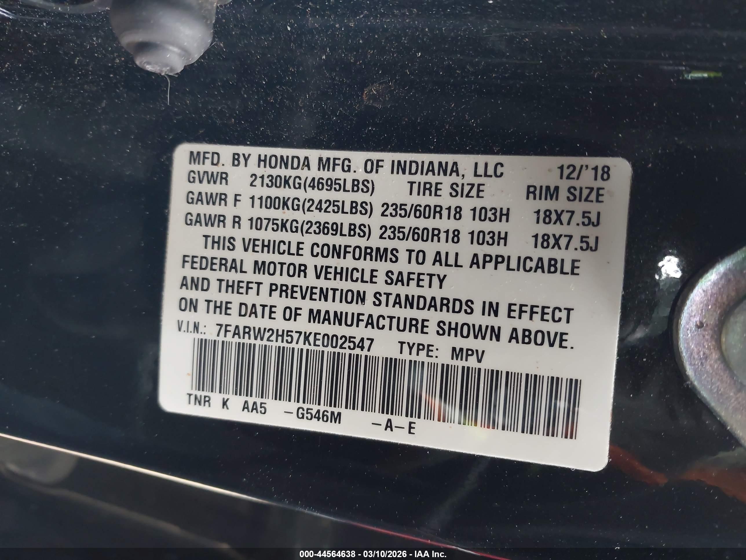 HONDA CR-V image 9