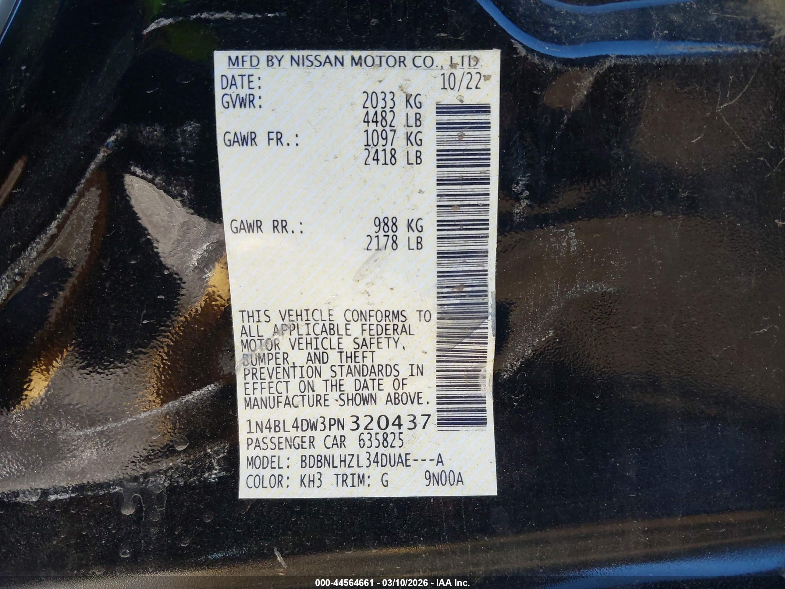 NISSAN ALTIMA image 9