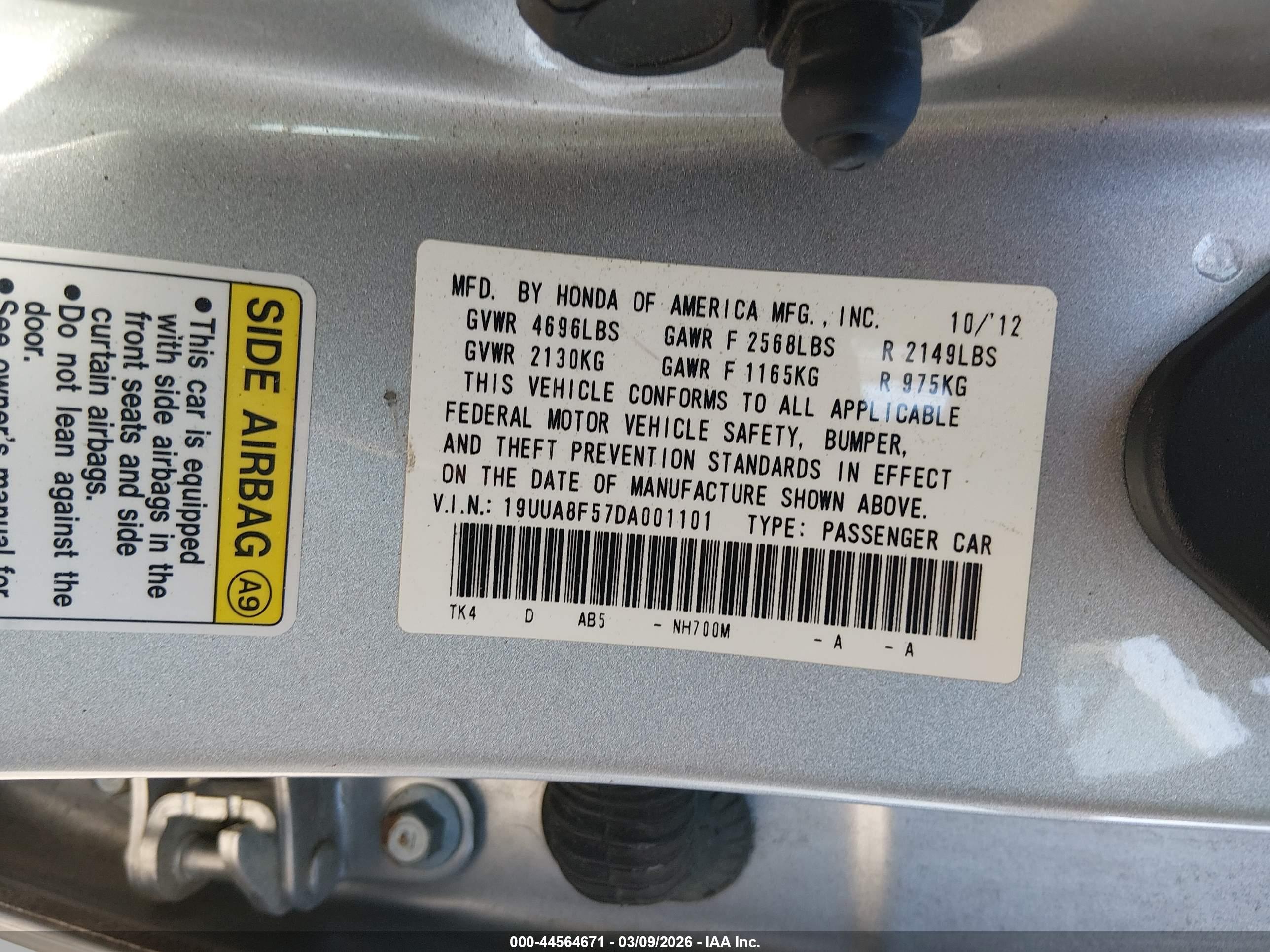ACURA TL image 9