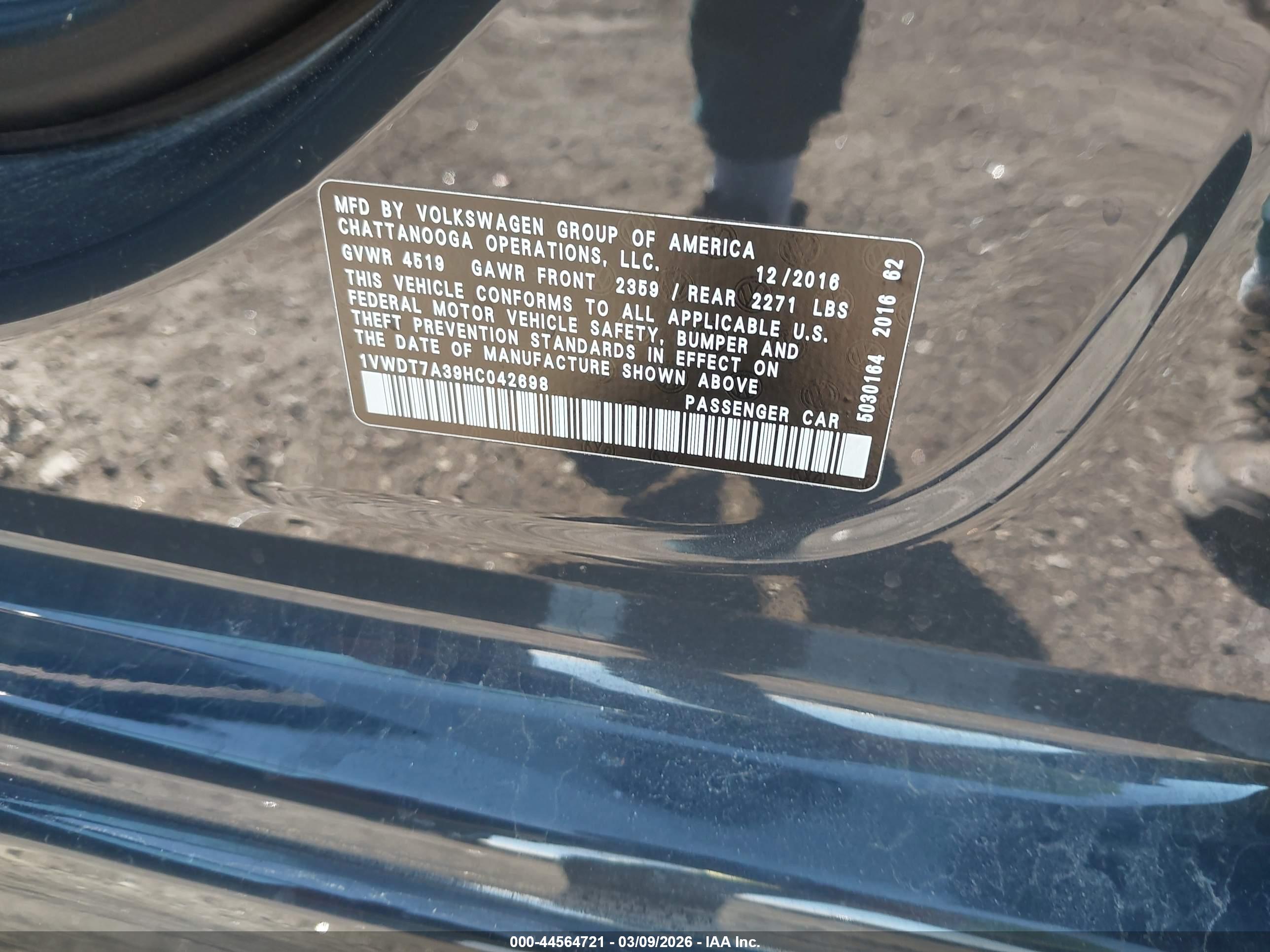 VOLKSWAGEN PASSAT image 9