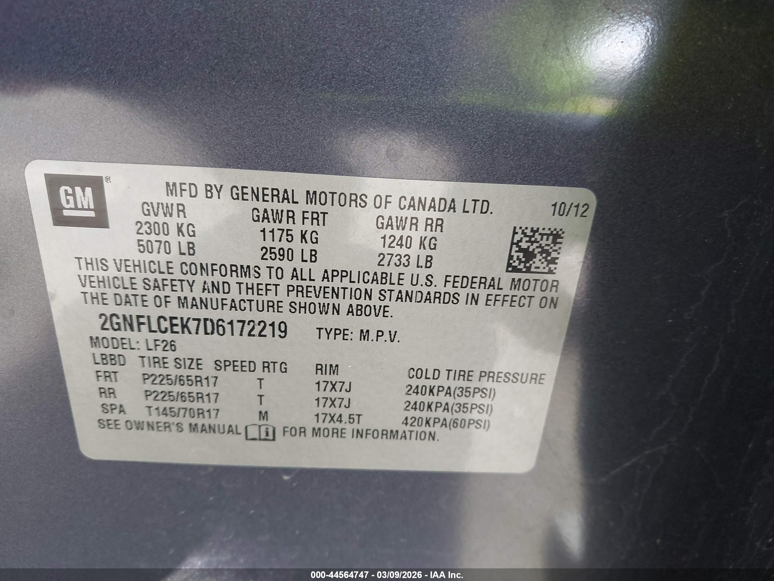 CHEVROLET EQUINOX image 9