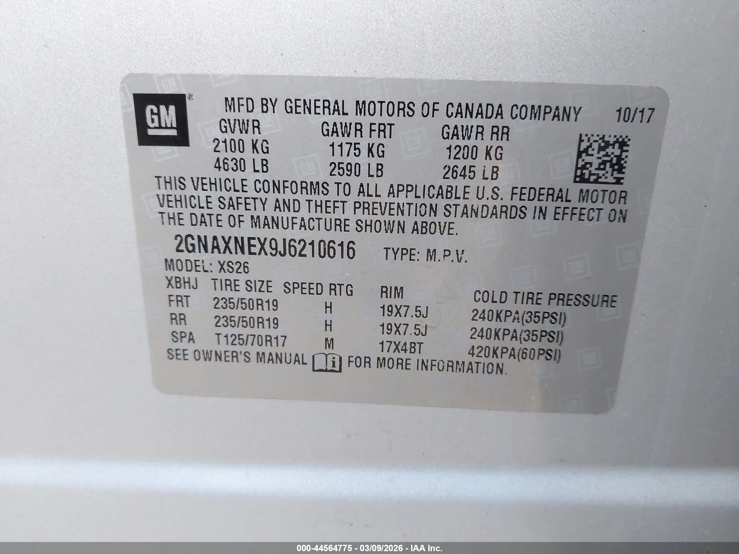 CHEVROLET EQUINOX image 9