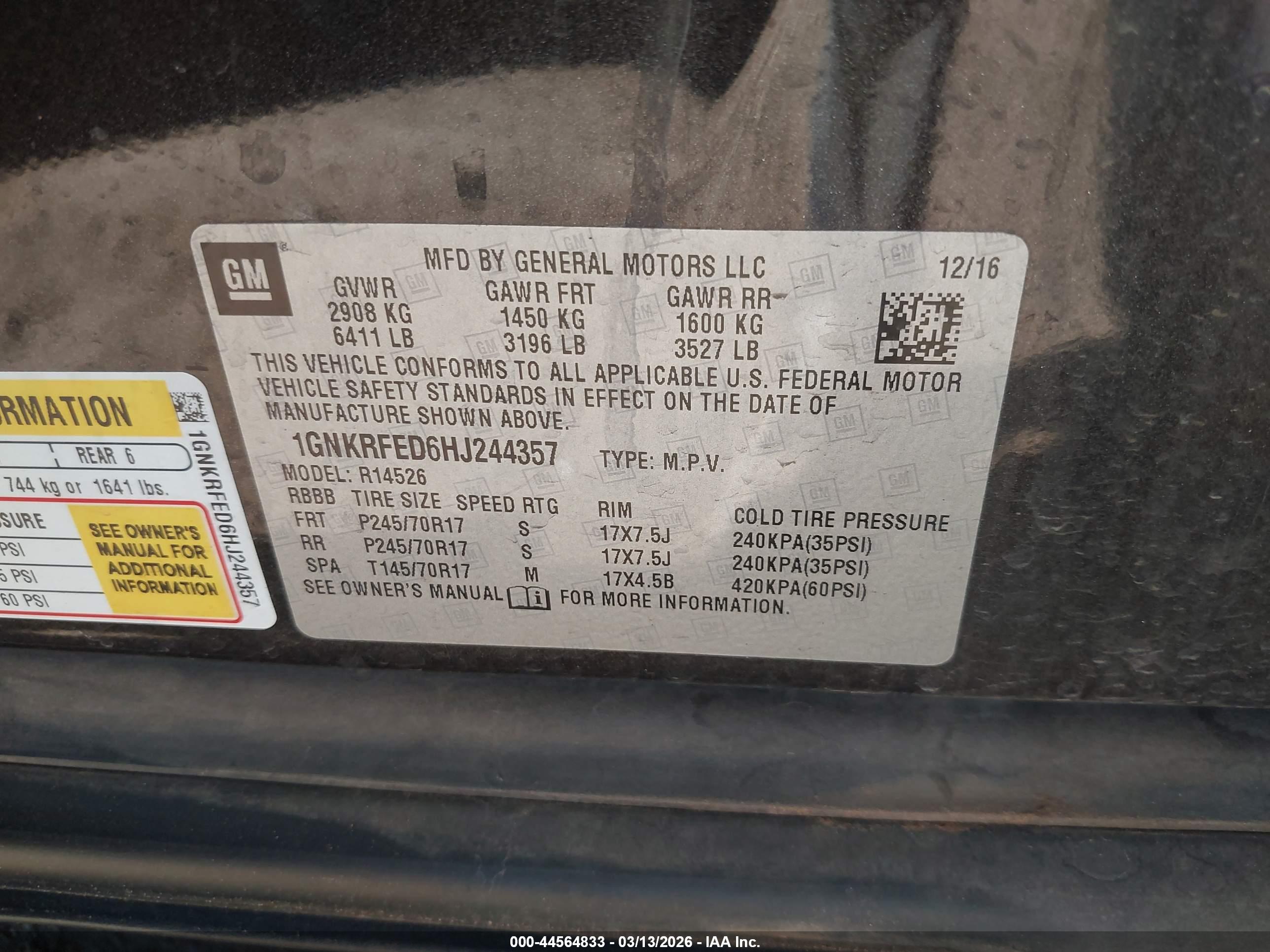 CHEVROLET TRAVERSE image 9