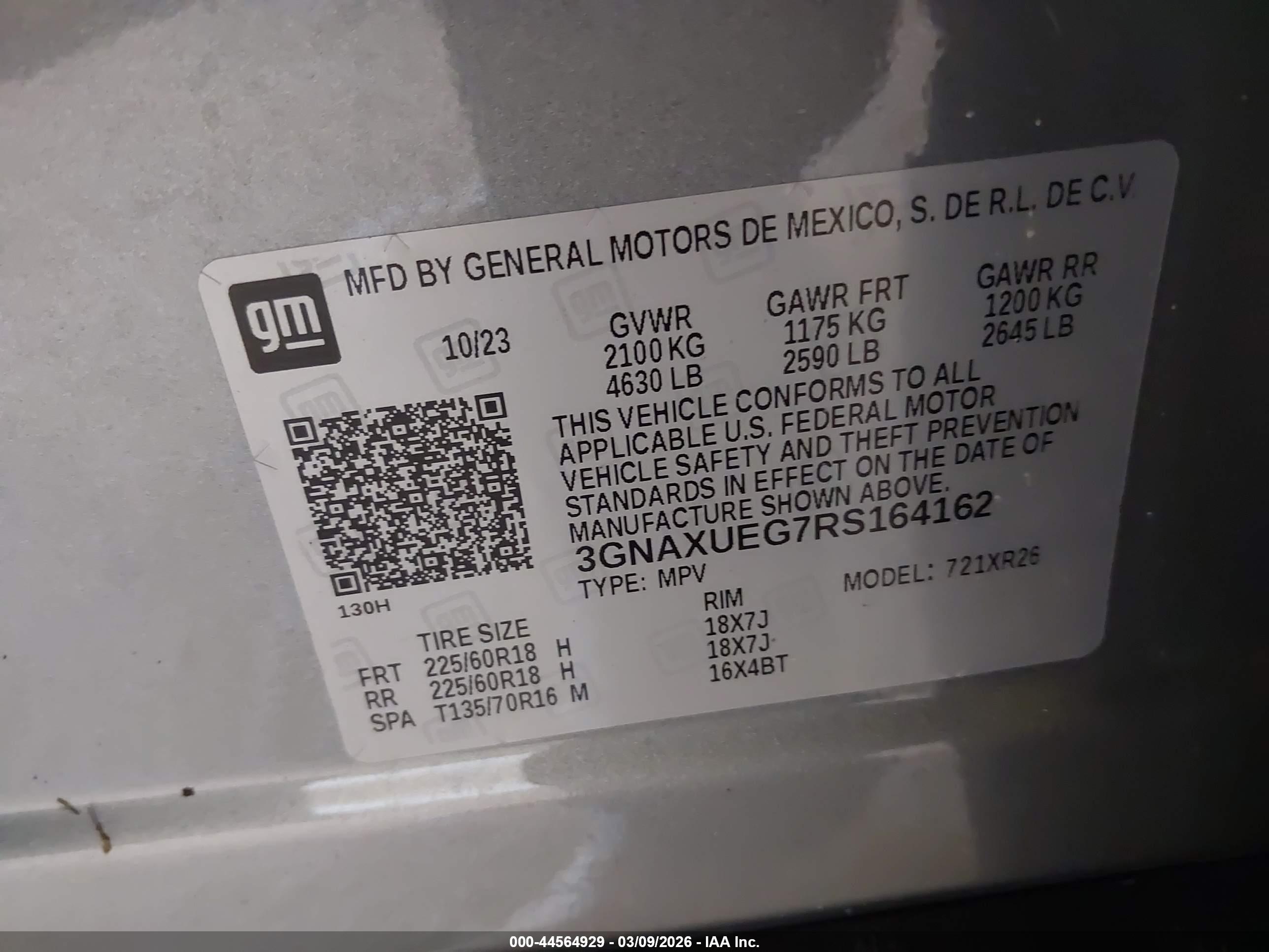 CHEVROLET EQUINOX image 9