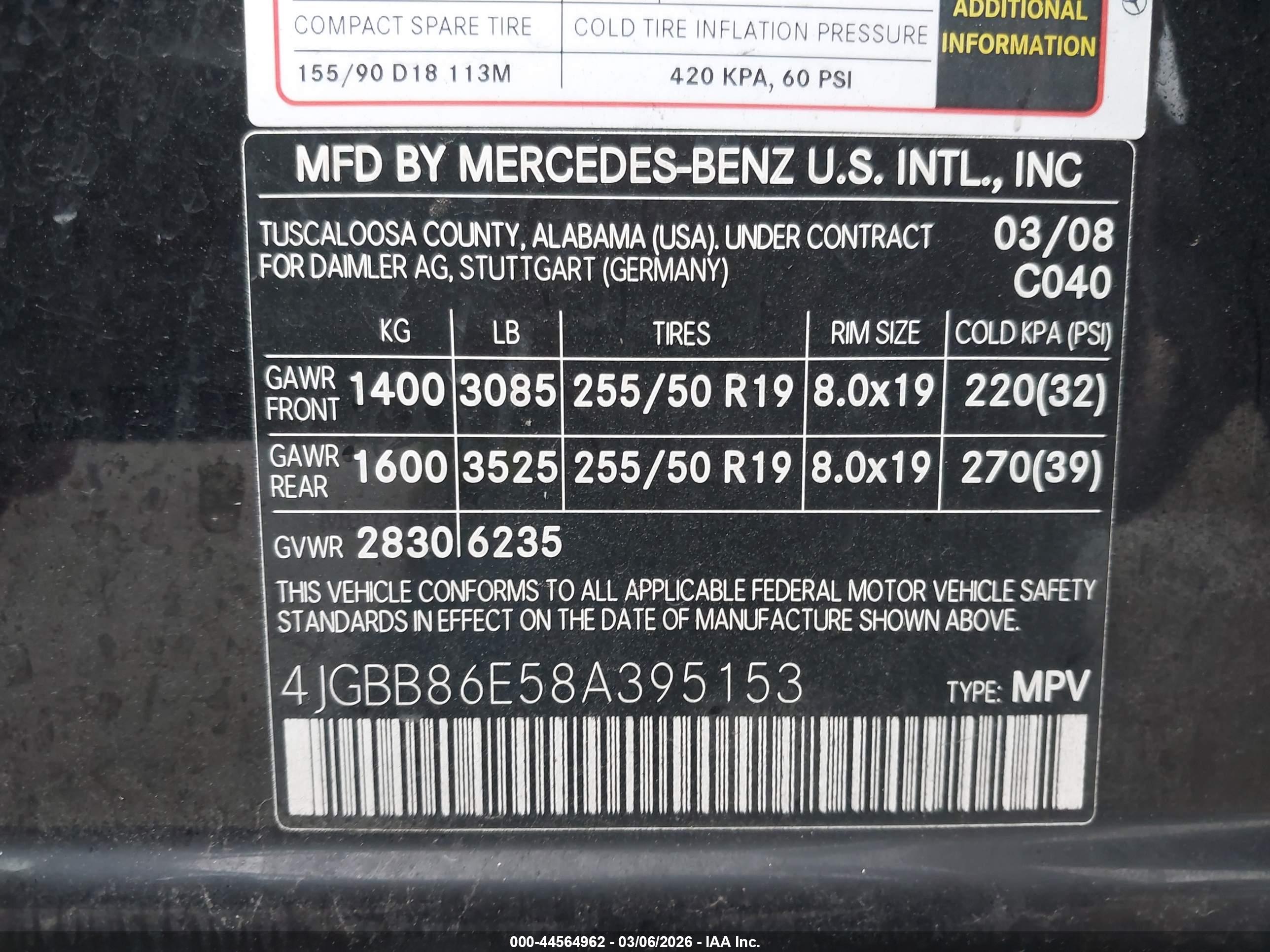 MERCEDES-BENZ ML image 9