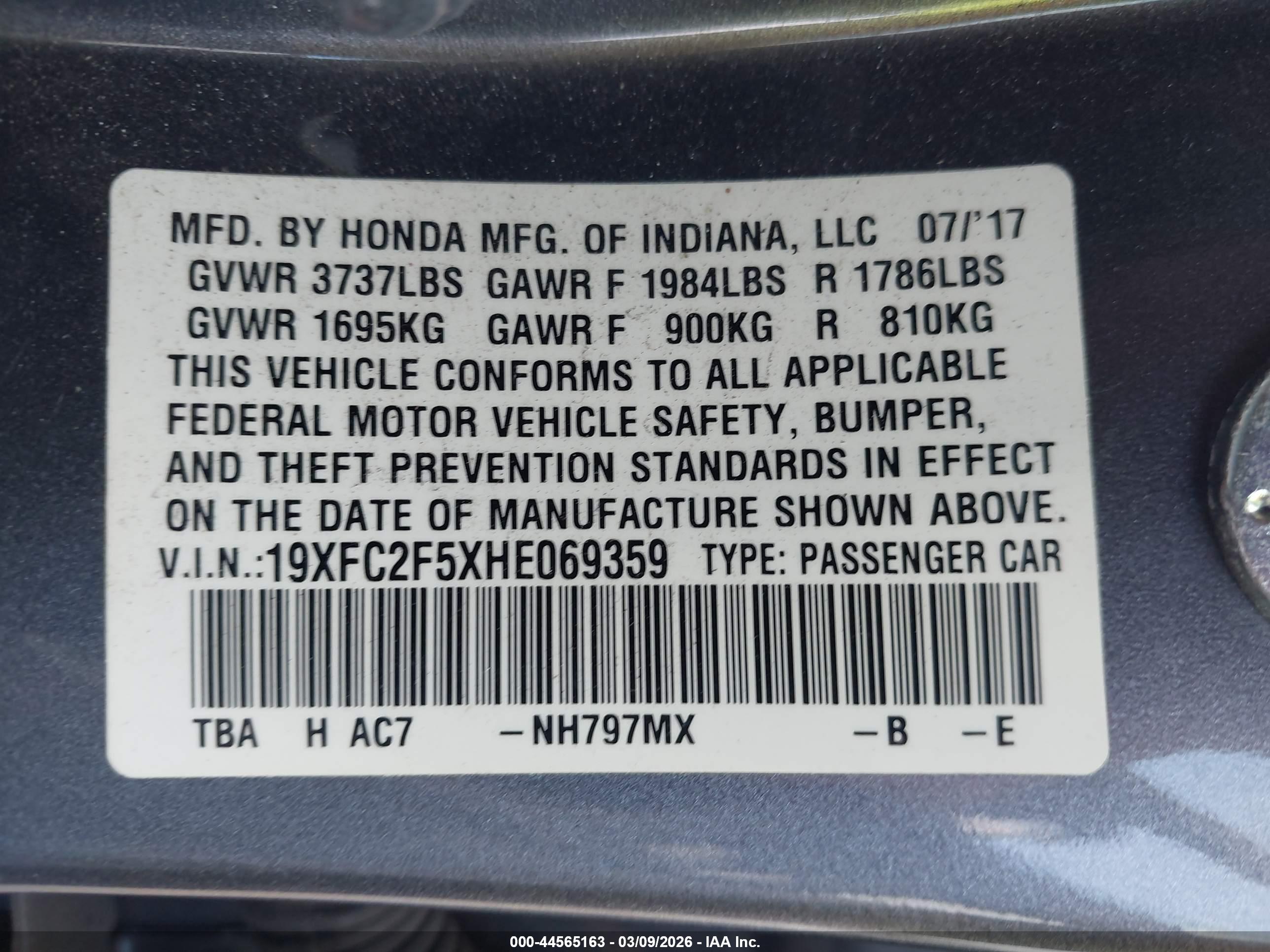 HONDA CIVIC image 9
